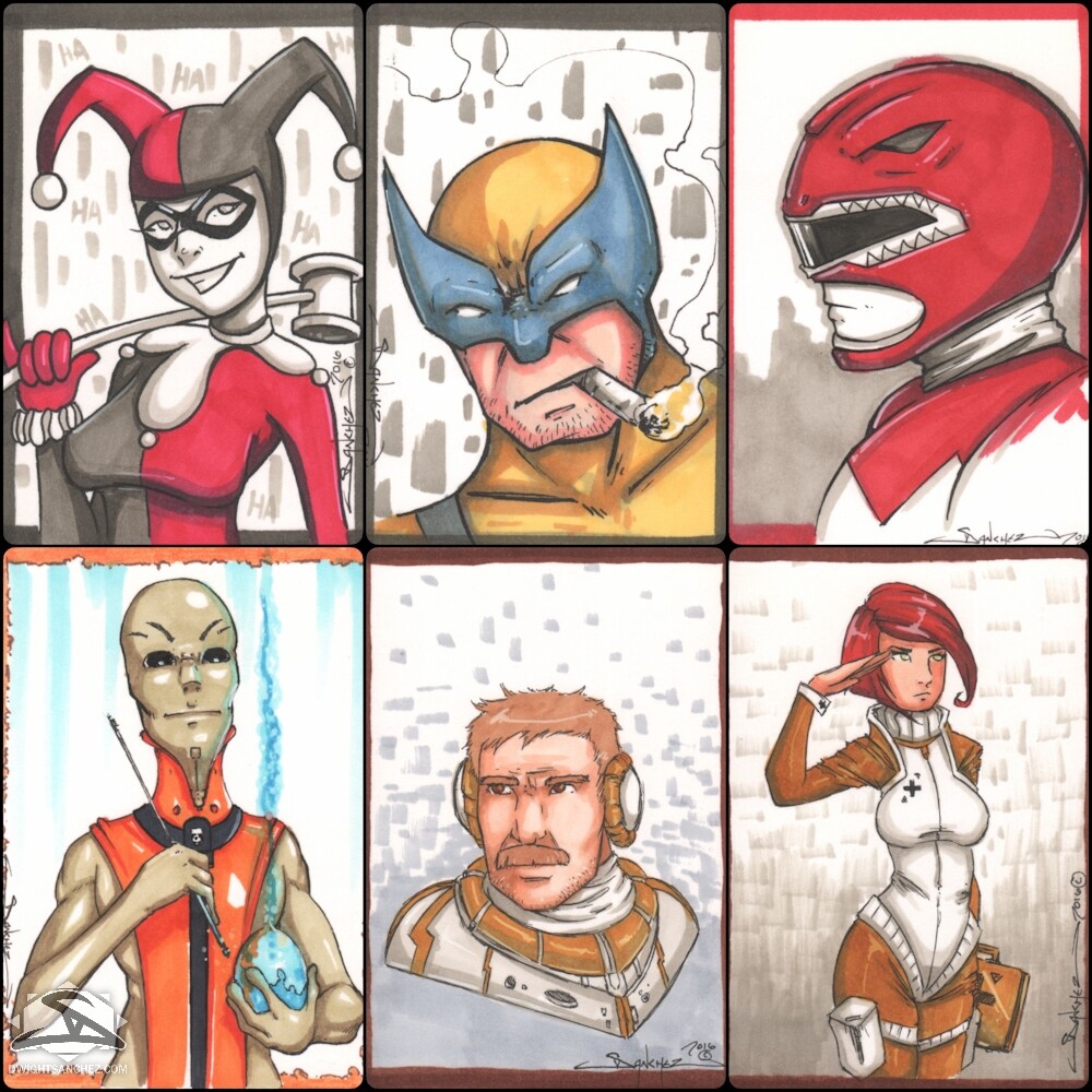 Sketch Cards - Various Characters 2