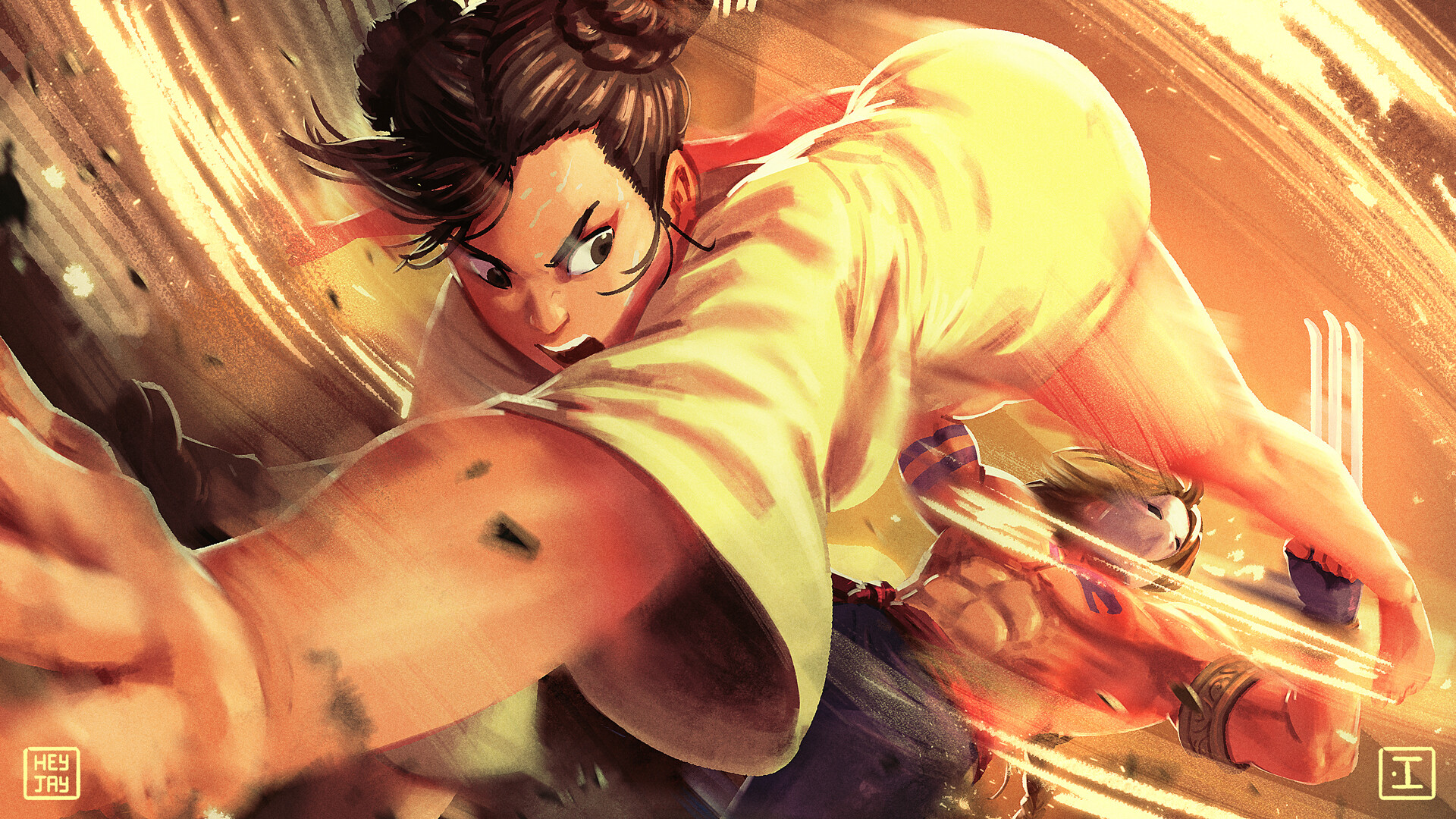 Chun-Li vs. Vega's iconic Street Fighter 2 animated movie fight