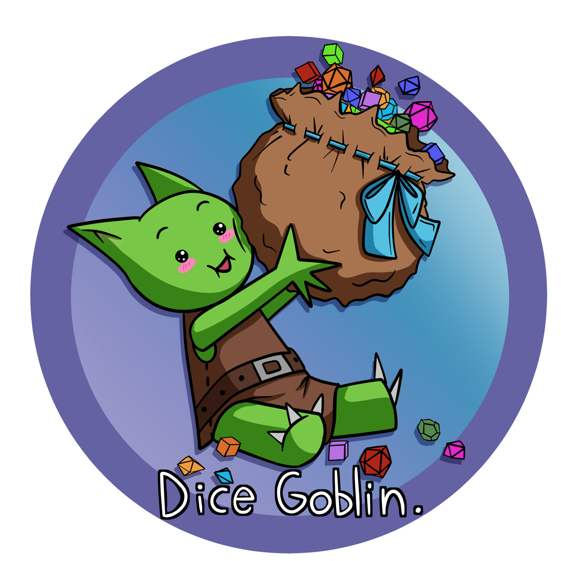 ArtStation Sticker Dice Goblin