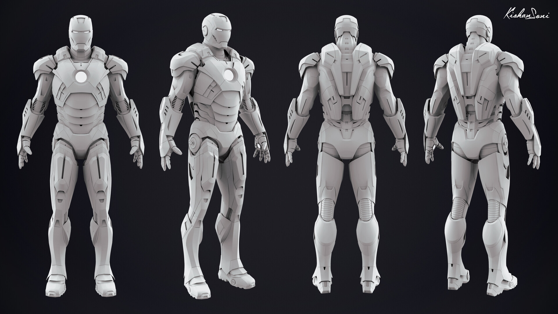 ArtStation - Iron Man Mk7 - 3D Model