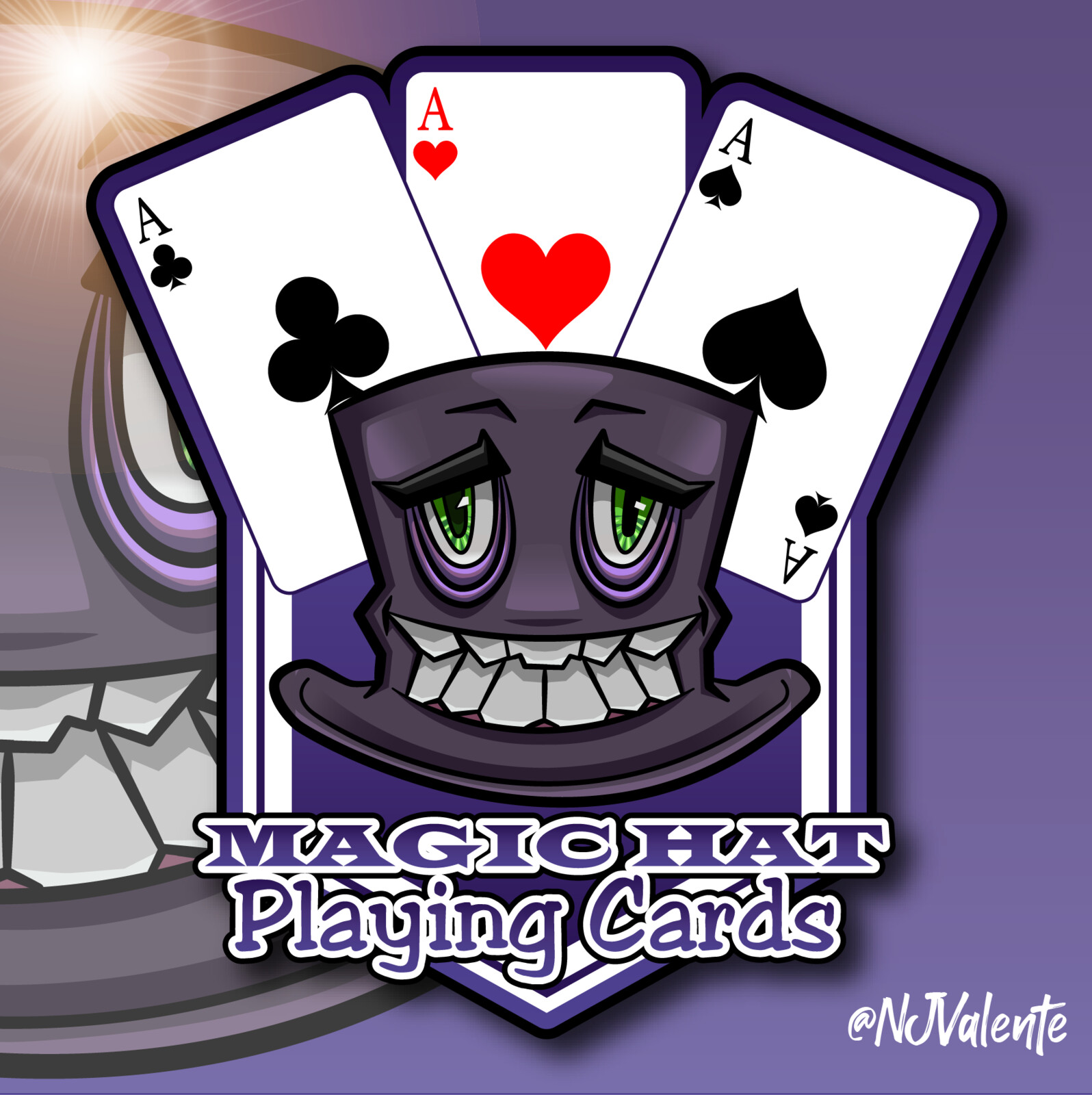 Magic Hat Playing Cards Logo