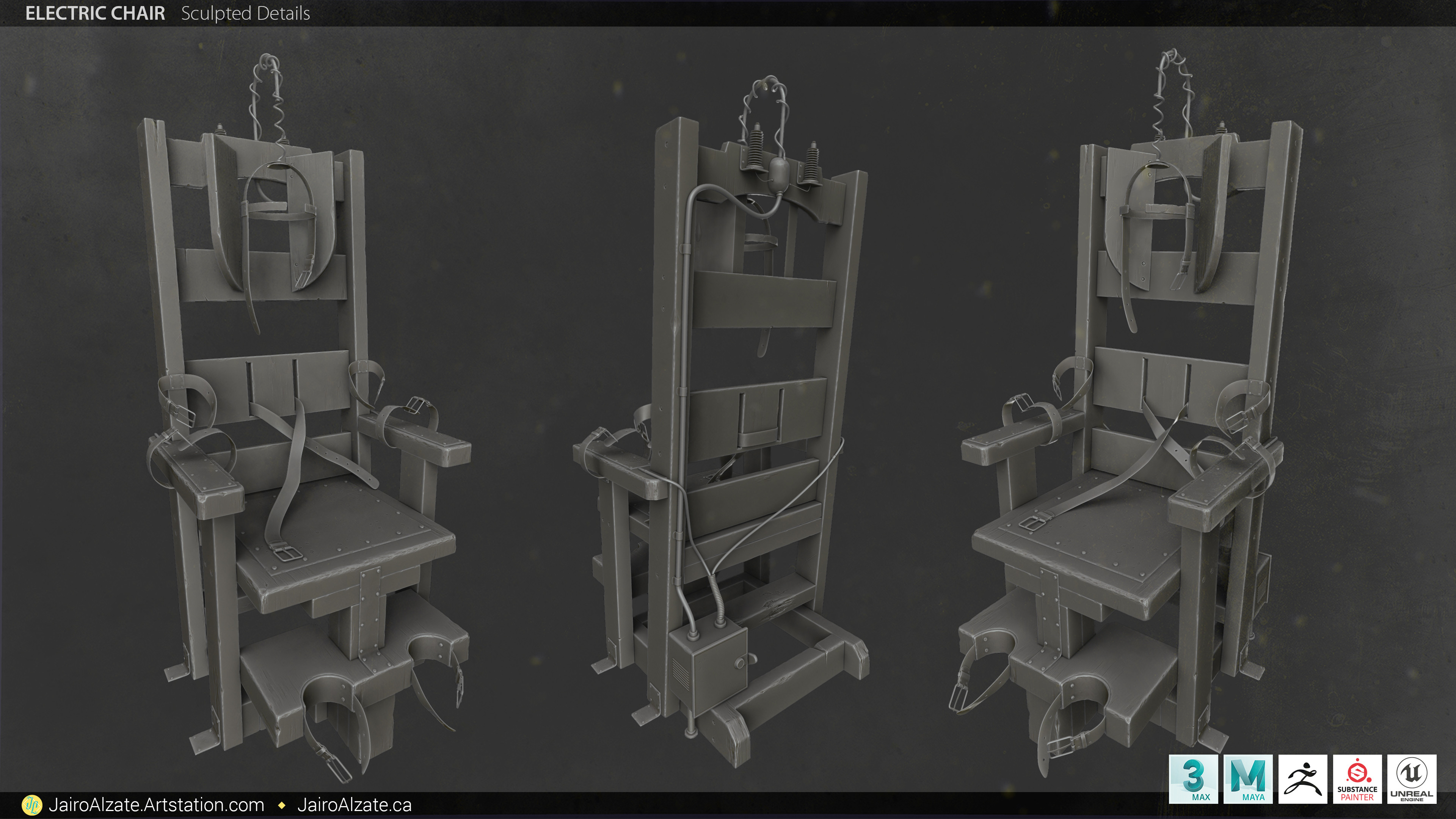 Details sculpted on Zbrush