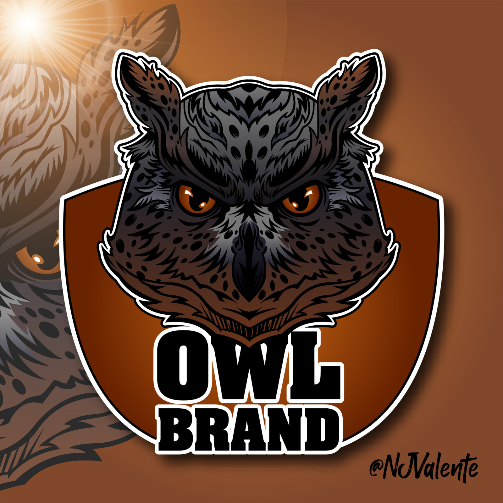 Mascot logo for branding, and social media.