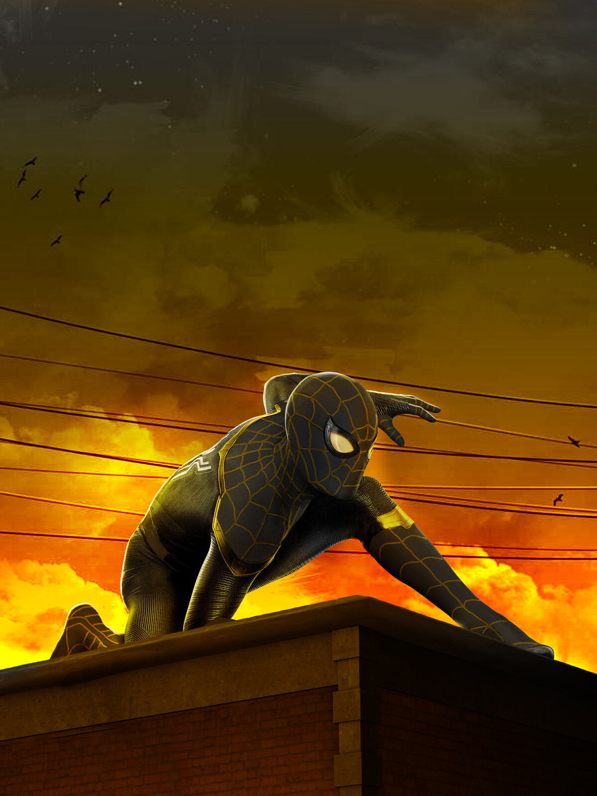 spider man no way home black and gold suit name