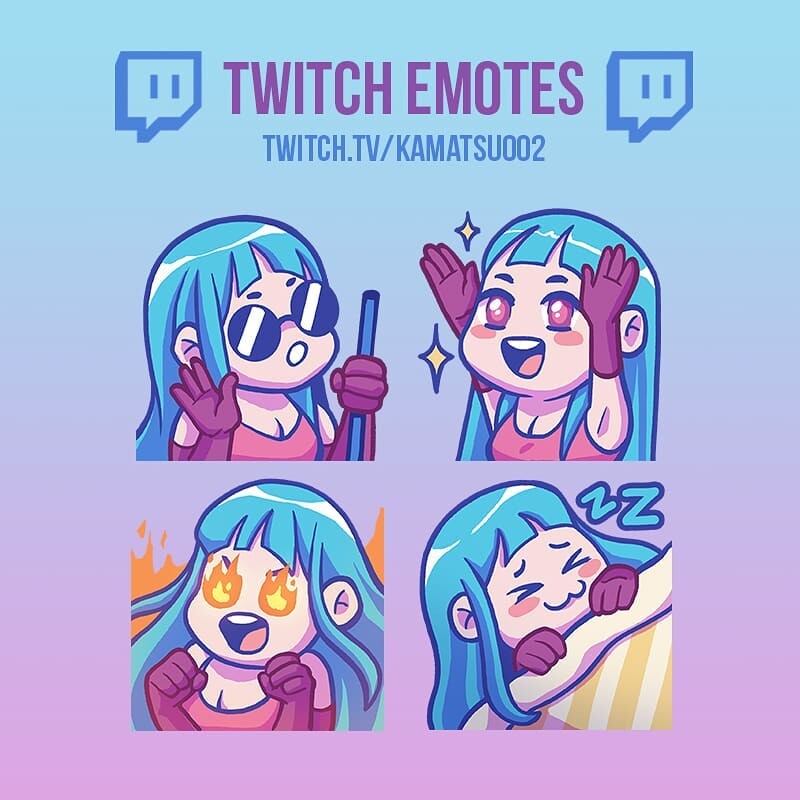 Camille Freitas - All Twitch Emote Commissions