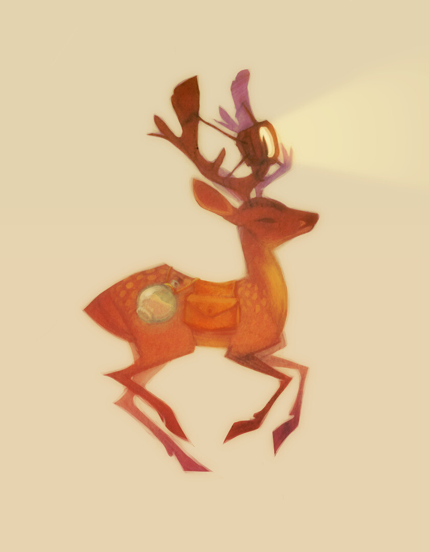 ArtStation Headlights Deer