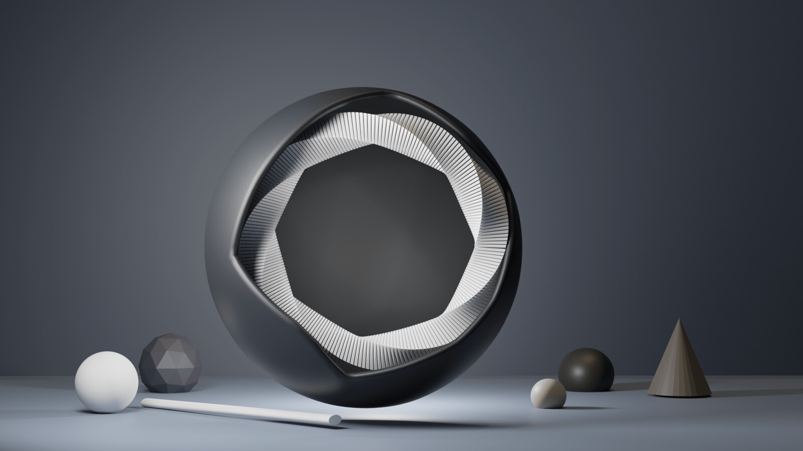 Minimalistic Abstract Shapes render