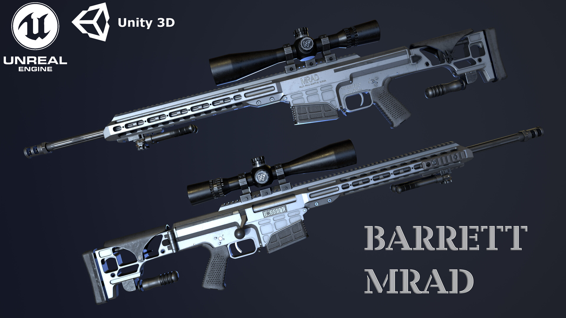 ArtStation - GAME READY PROJECT - BARRETT MRAD