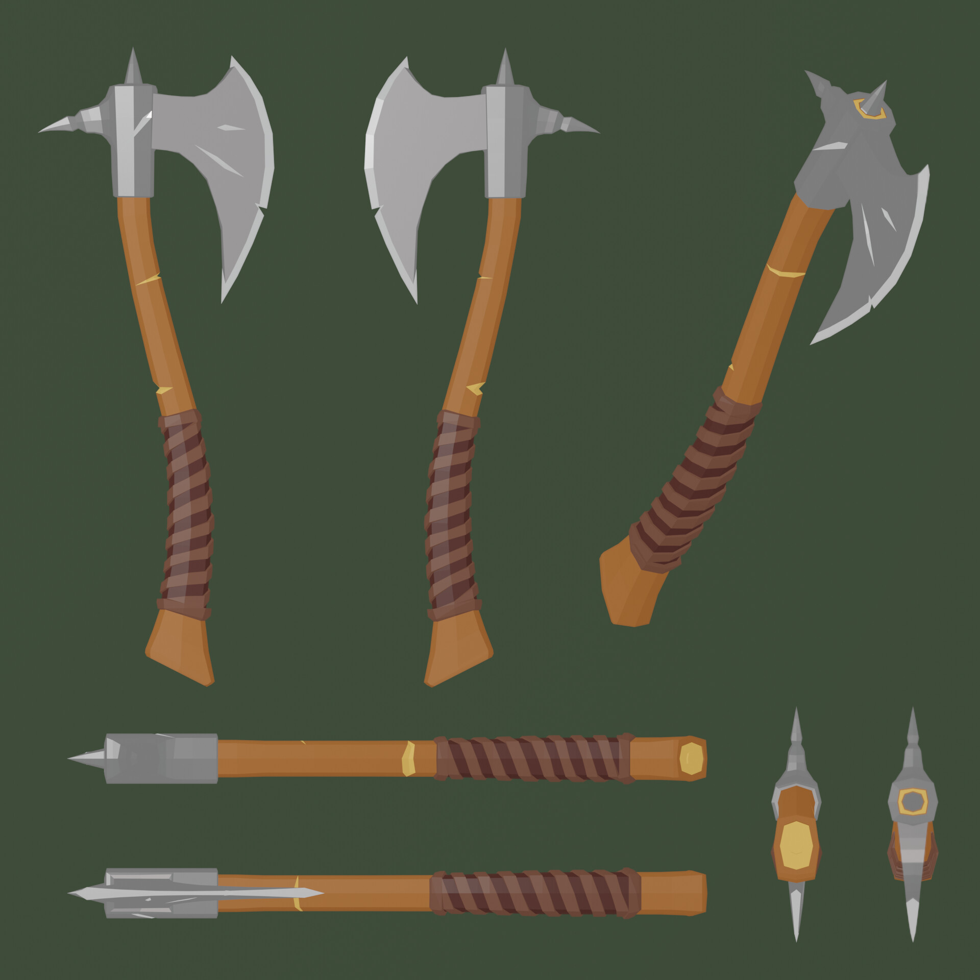 ArtStation - Stylized Battle Axe