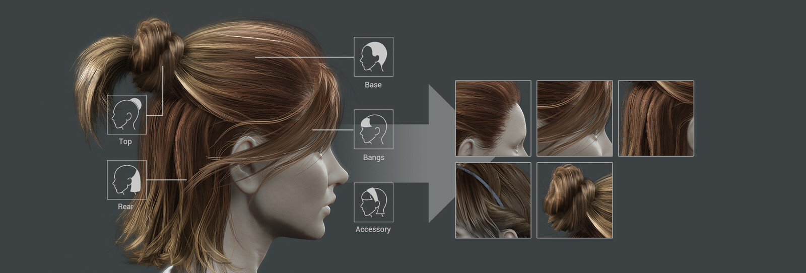 Reallusion Art - The Realistic hairs for 3D Characters