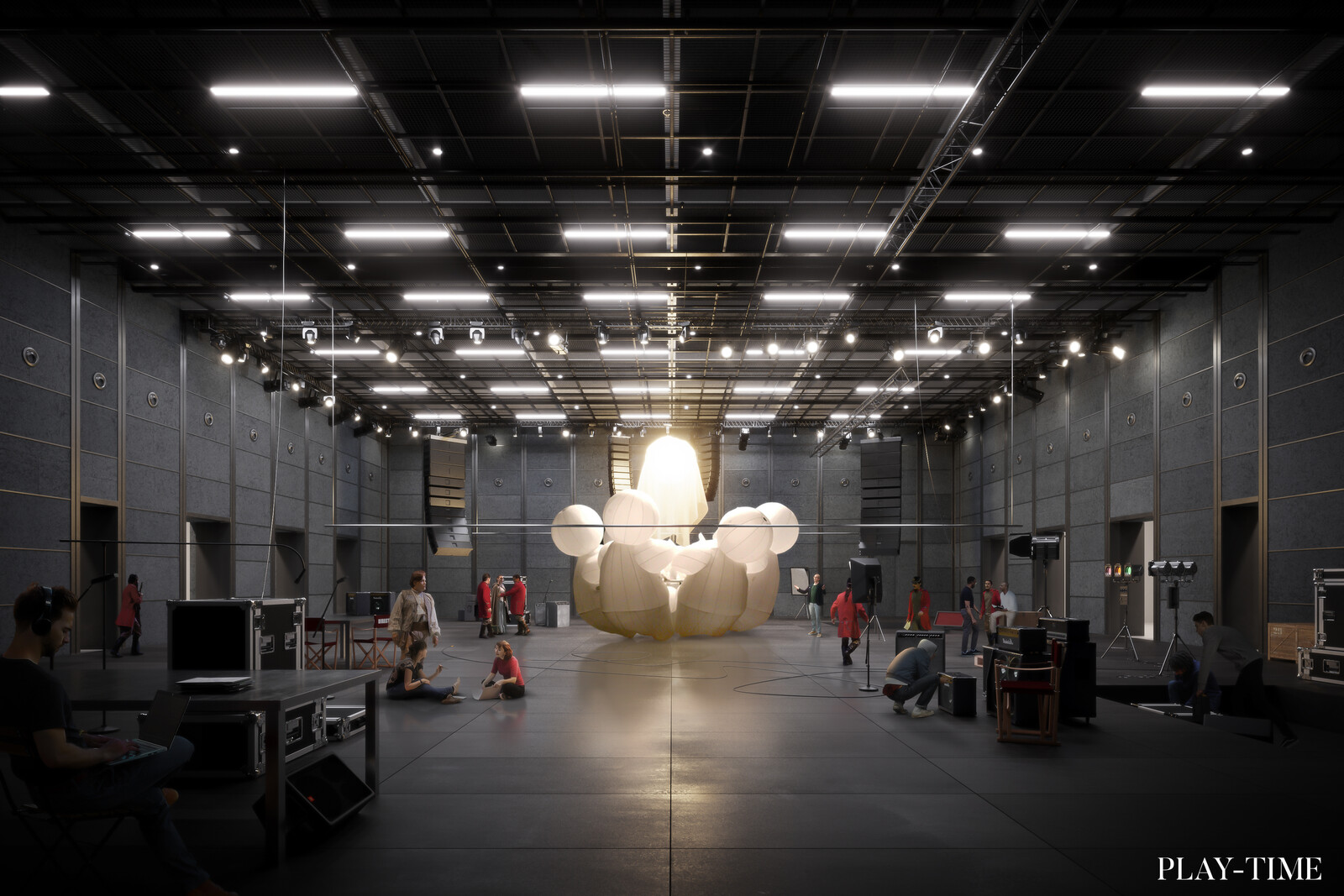 New theater in Frankfurt designed by Burckhardt Partner AG. Image by PLAY-TIME