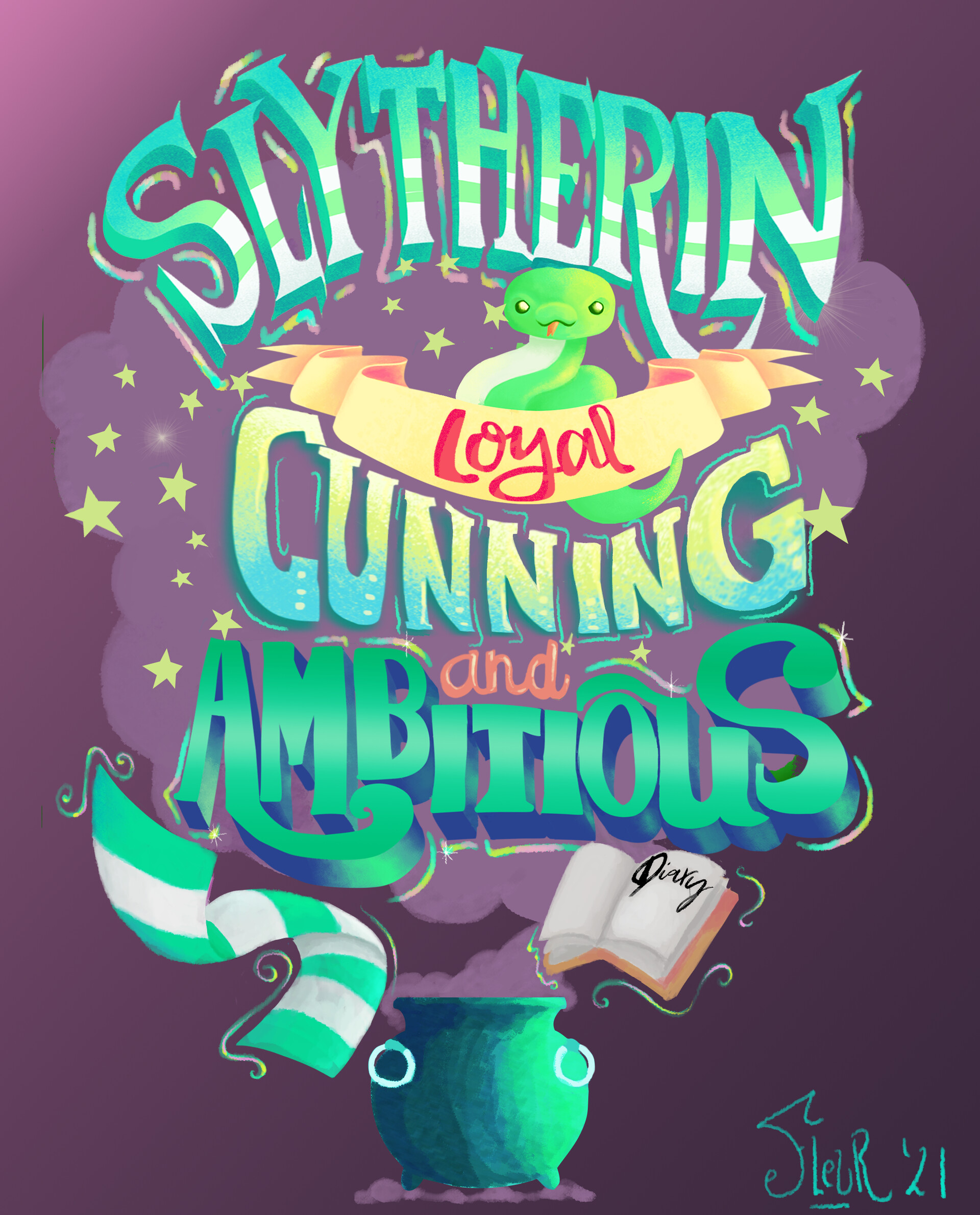 ArtStation - Slytherin poster