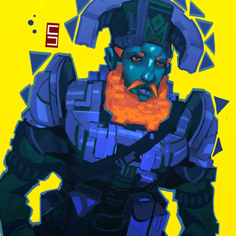 Ruler in Blue