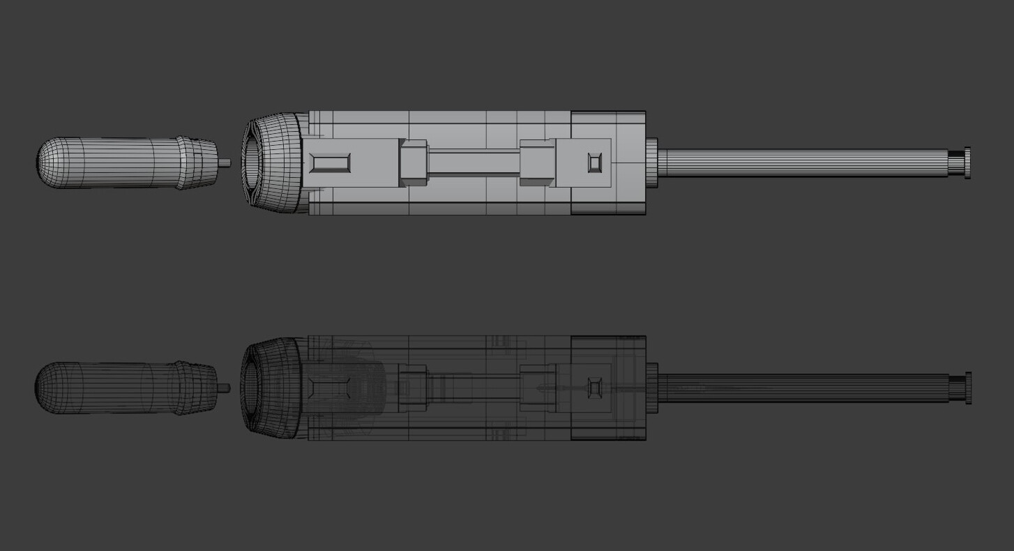 Wireframe, top view