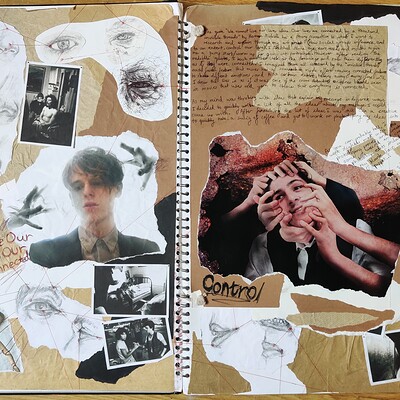 Arthur Darby - A-Level Art Sketchbook Pages
