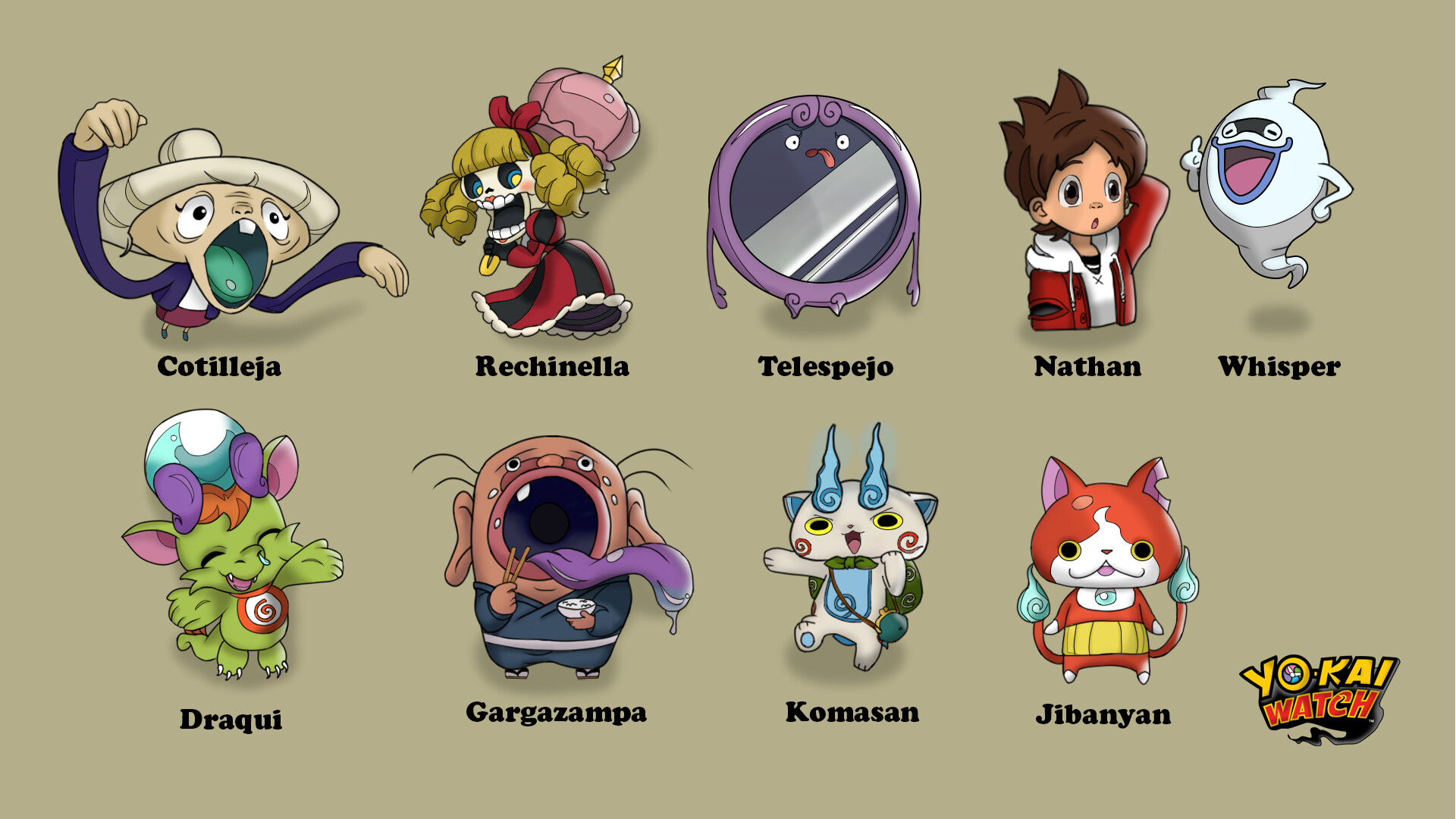 ArtStation - Characters of Yo-Kai Watch