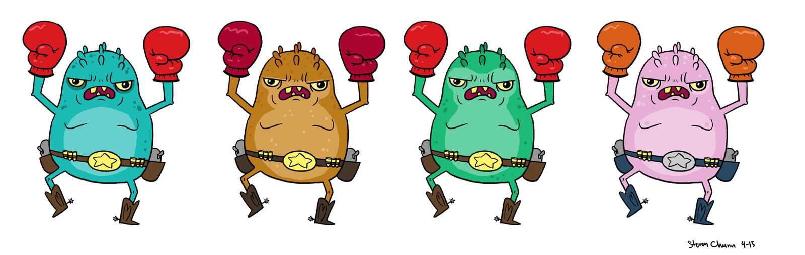 Steven Chun's Glip Glop concept art.