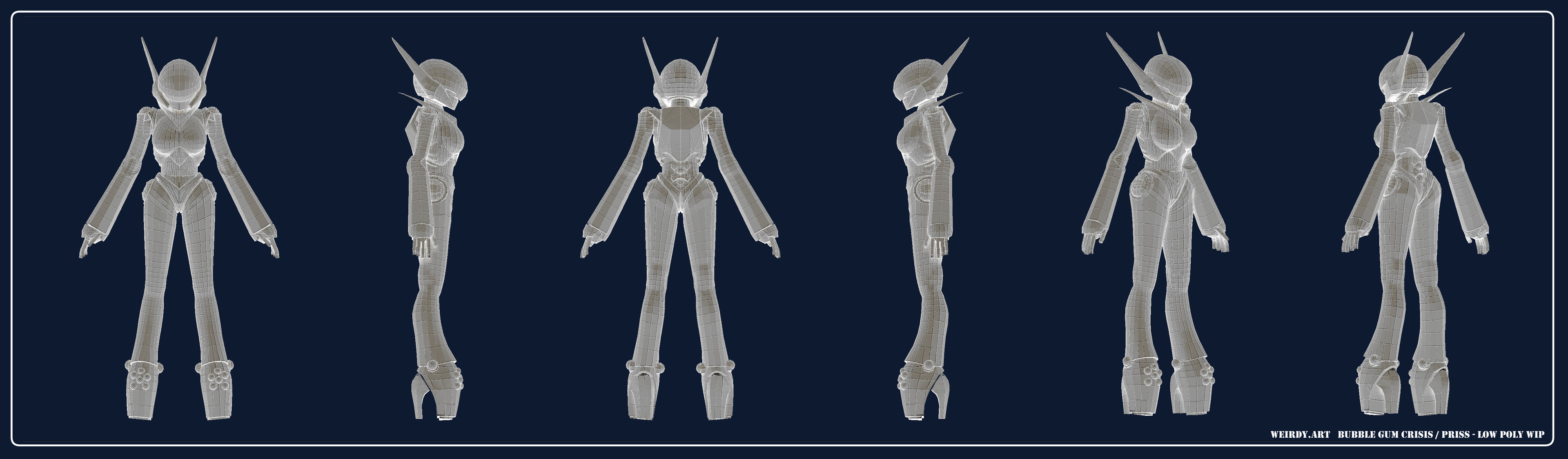 BuggleGum Crisis : Priss - low res WIP