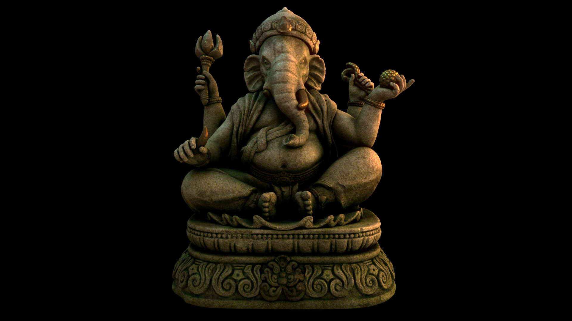 ArtStation - Ganesha Idol-Texturing Practice