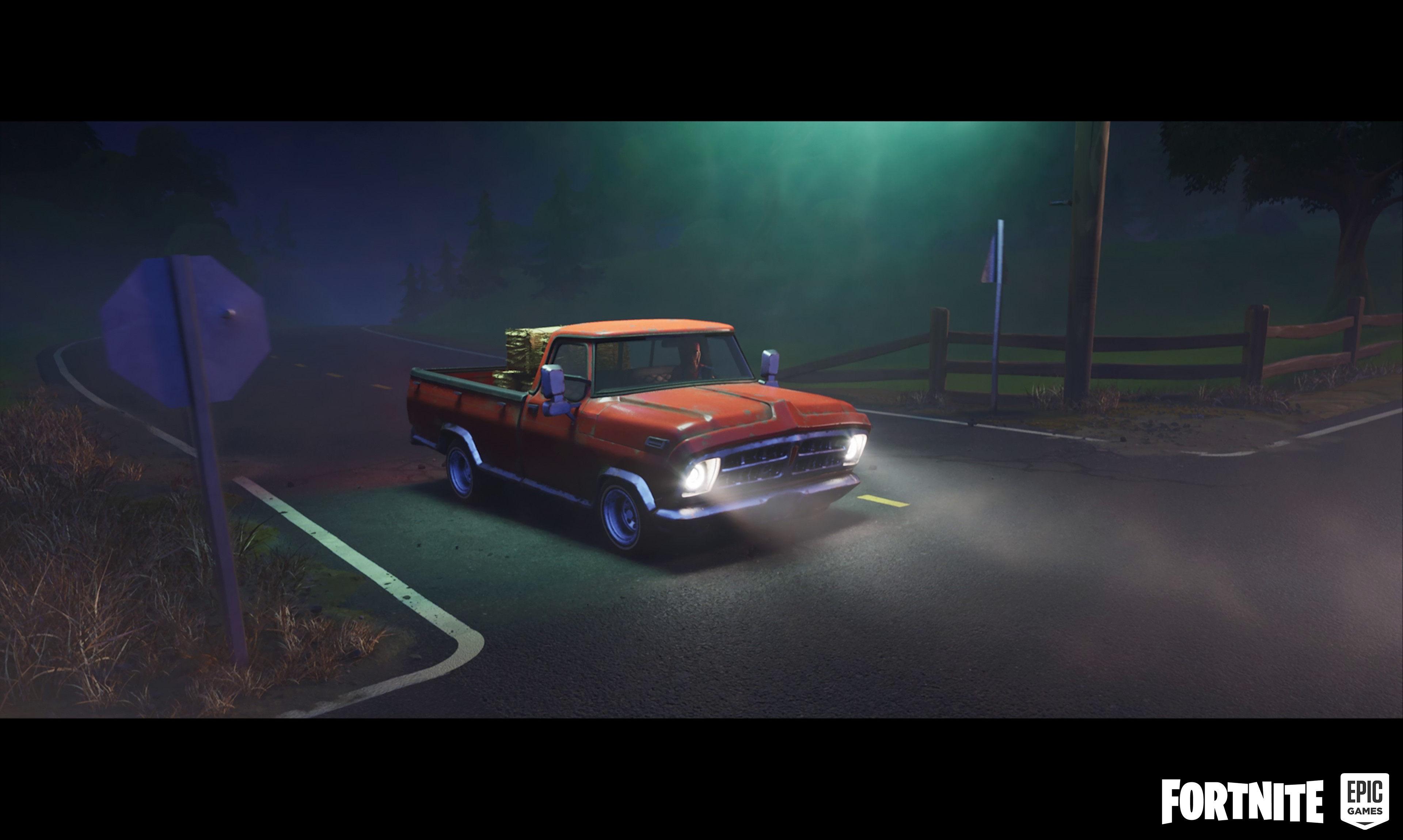 Road shader creation and modeling, street sign shader modification, concrete modeling, decal shader creation and placement, rock and grass setdressing, partial tree setdressing.