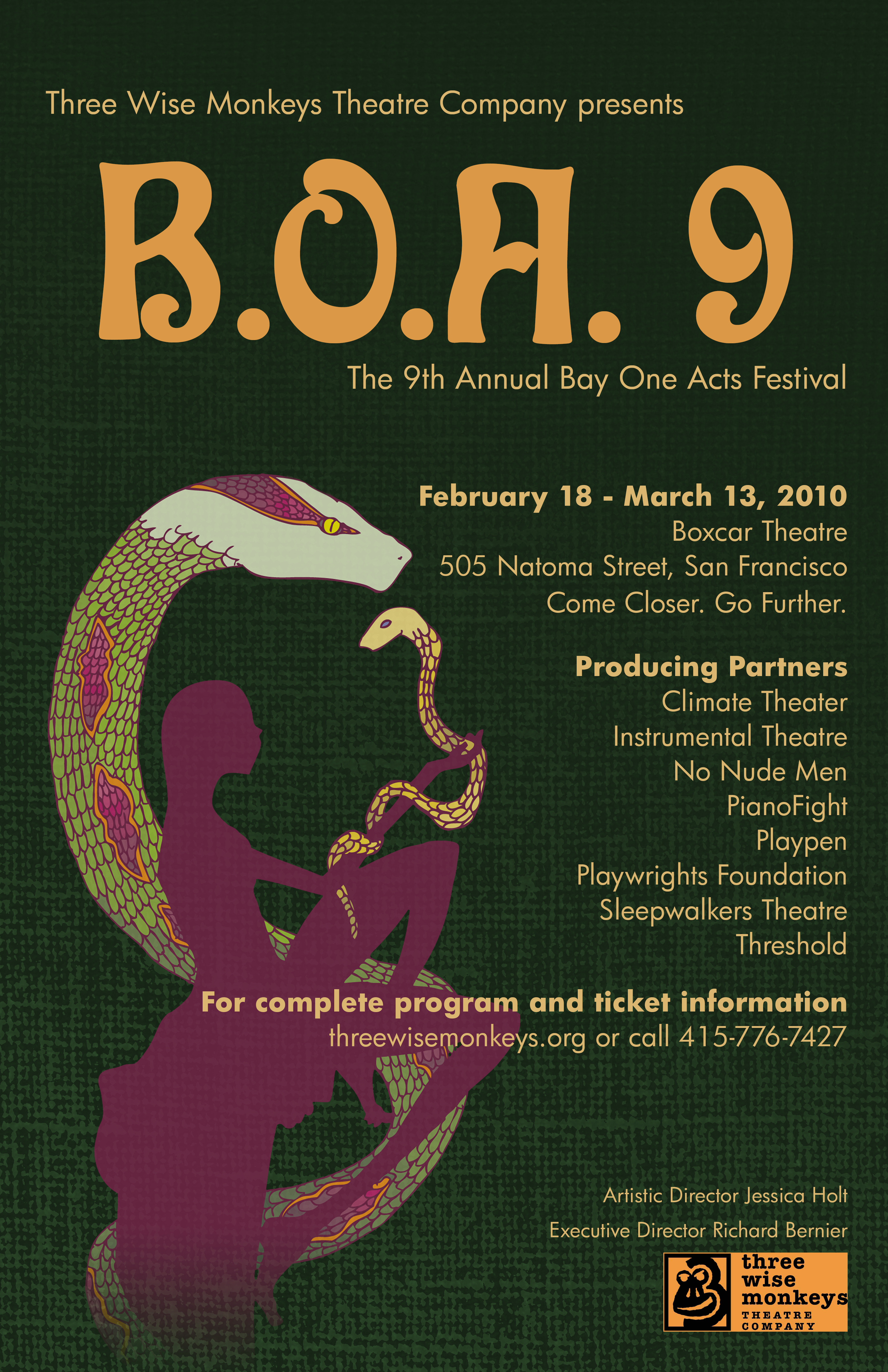BOA 9, an anthology of plays in 2009 (one of my firsts!)
