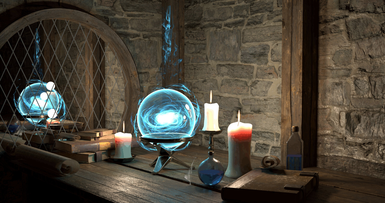 Ethereal Enclave: A Study in 3D Interior Modeling and Texturing
