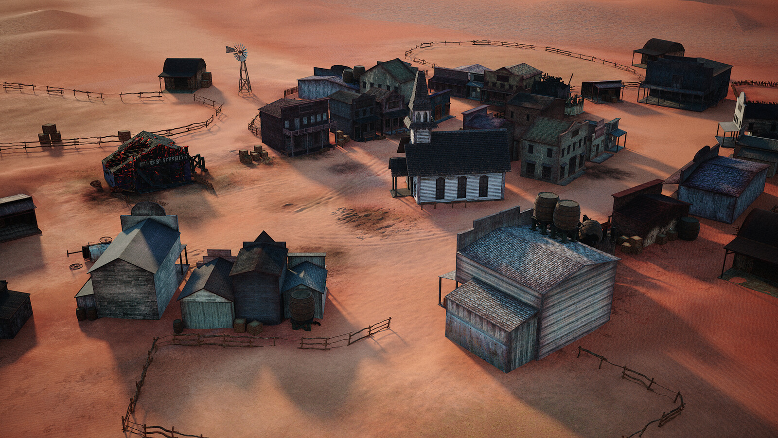 Town Texturing / Set Dressing