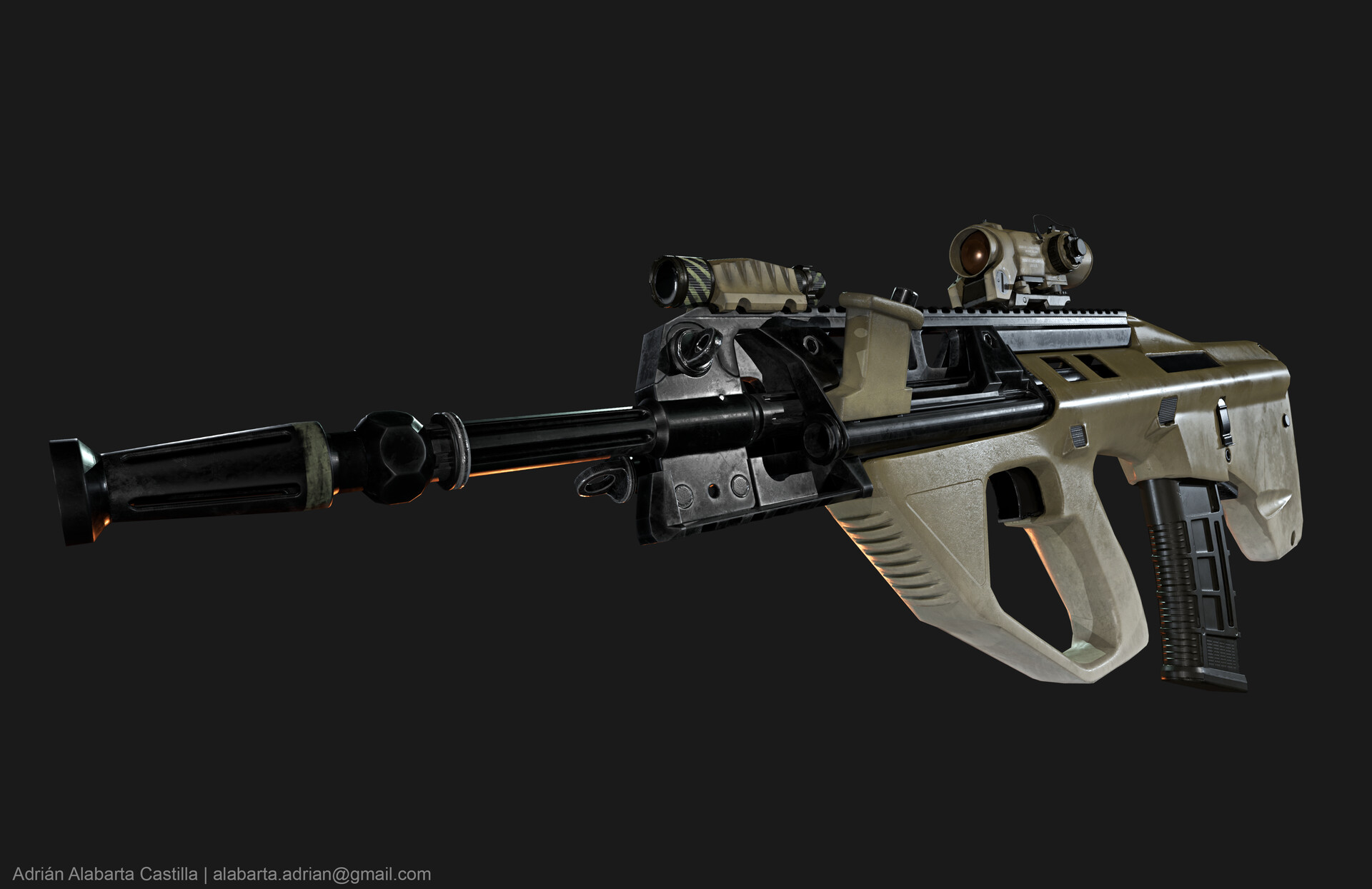 Adrián Alabarta - F90 Assault Rifle