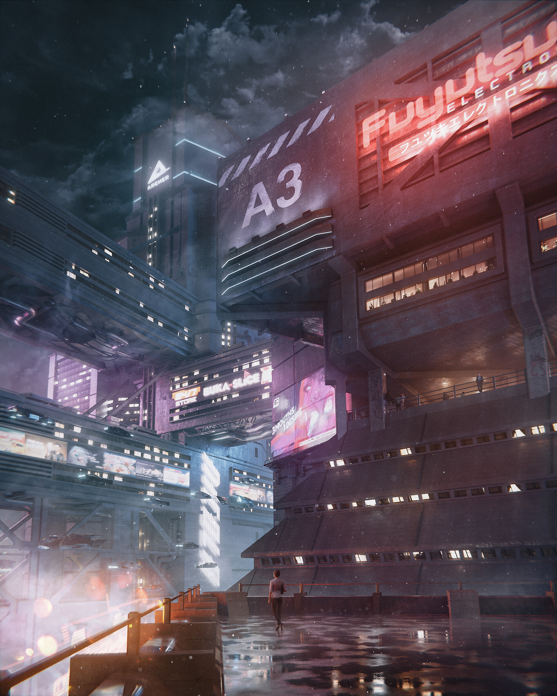 ArtStation - Cyberpunk 2077 - Brutalism