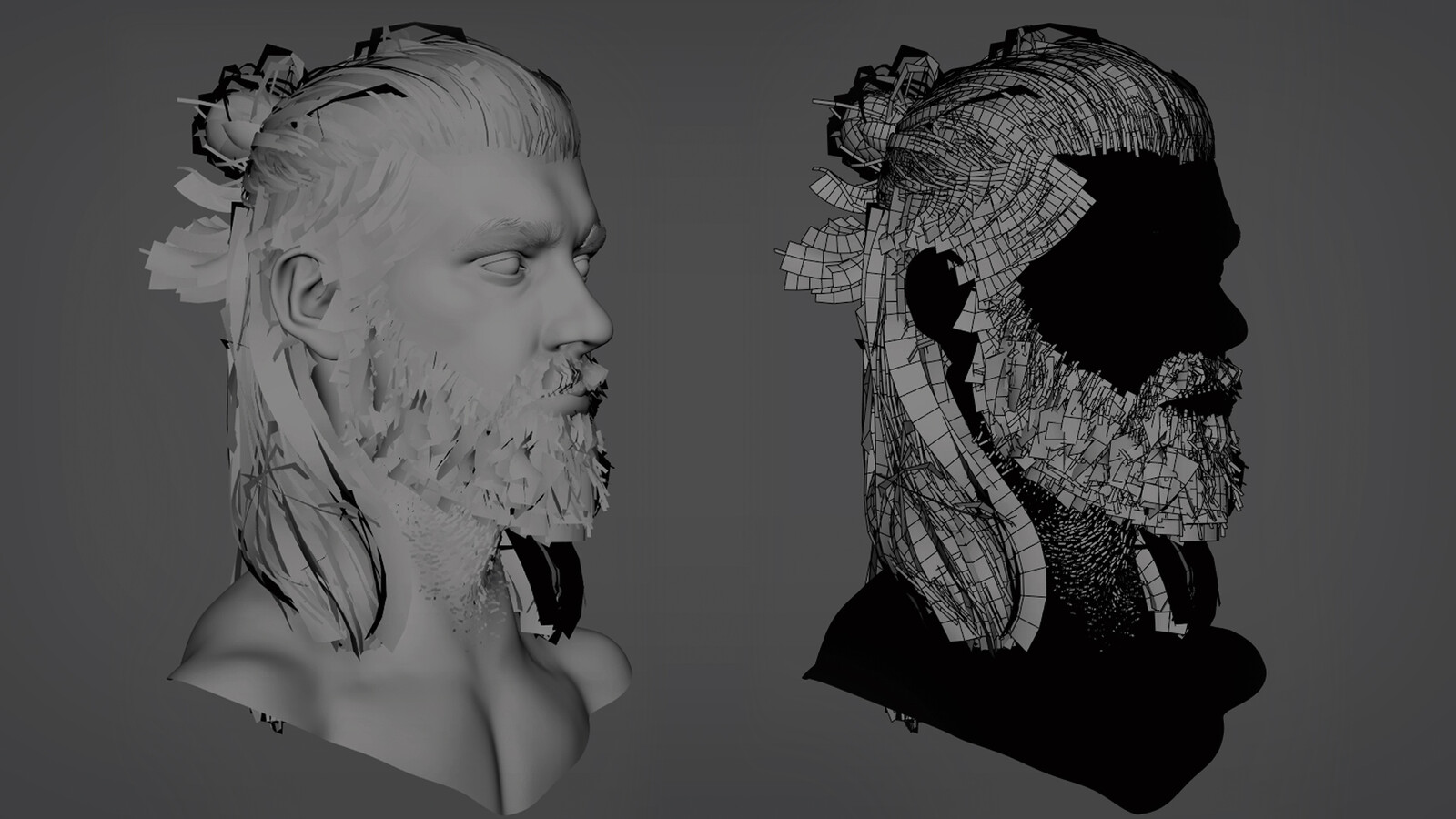 TriGon Art Viking Real Time Hair