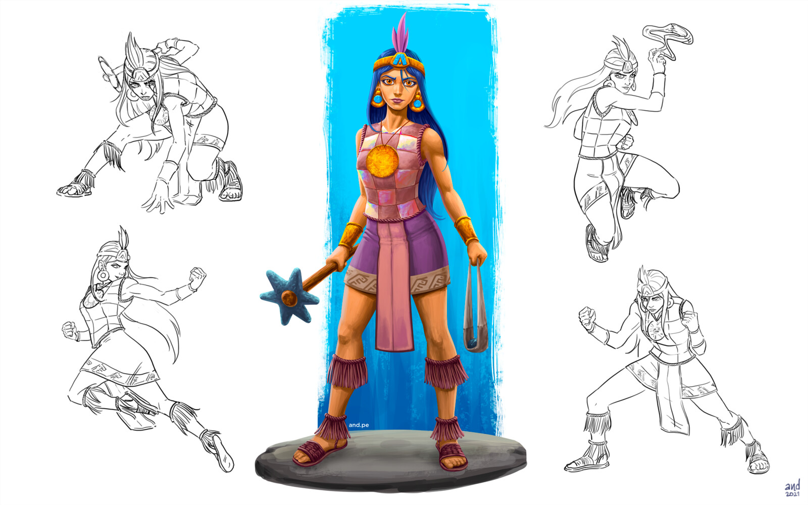 AND artofand - Inca Warrior