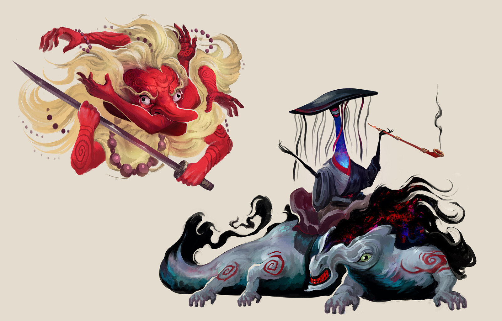 Guardian demon and Nightmare eater