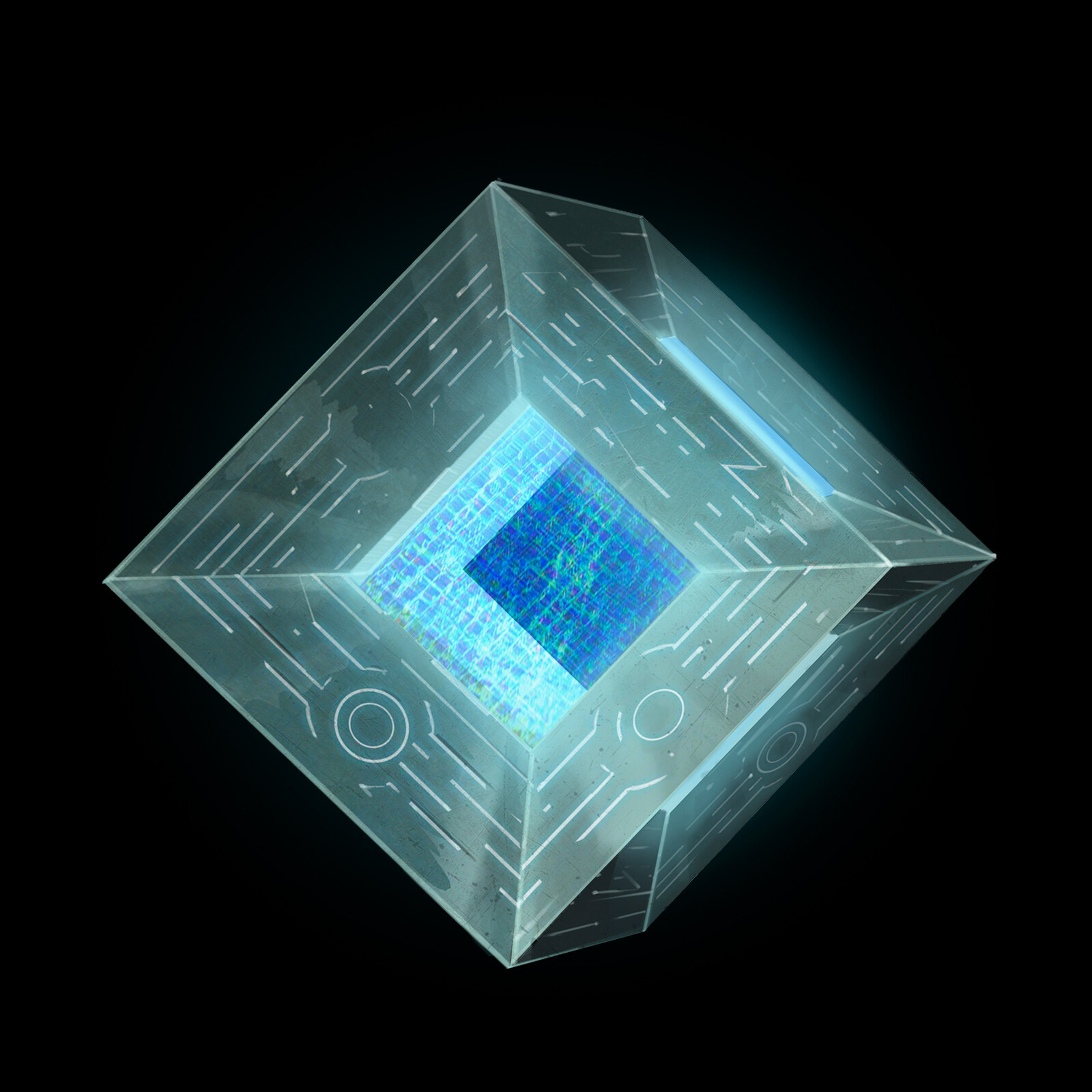 Holographic cube