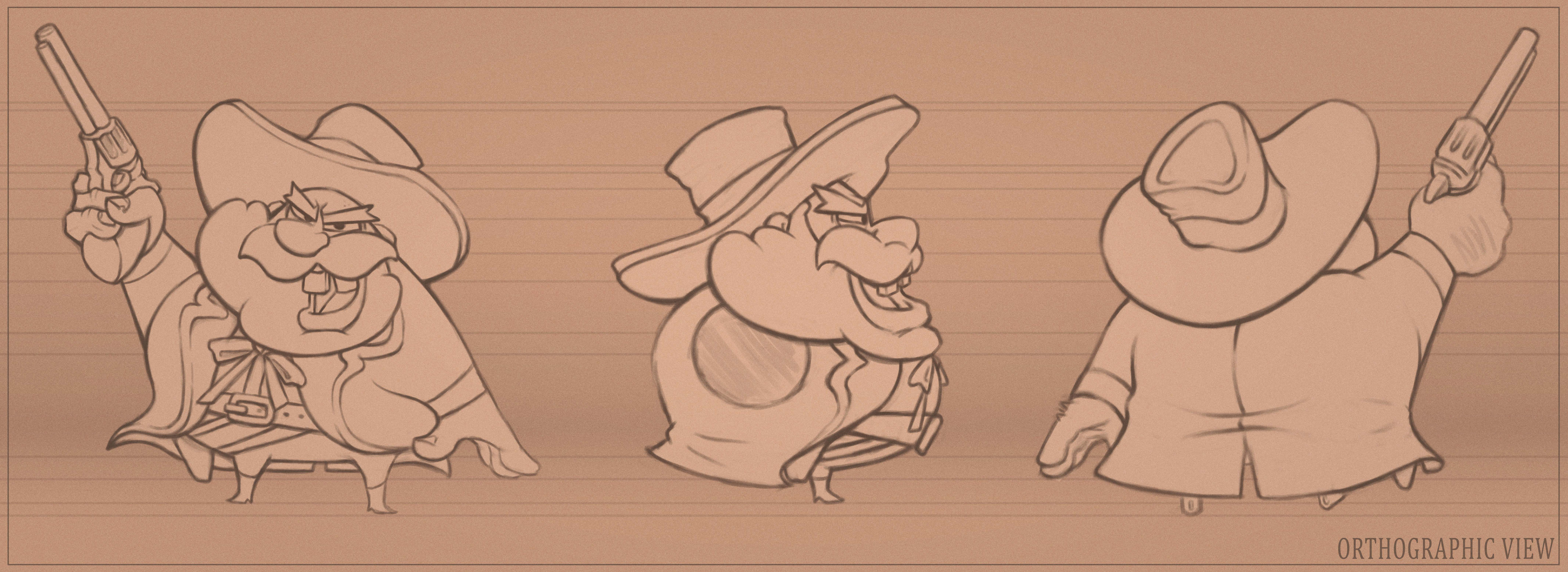 Cowboy Orthographic View