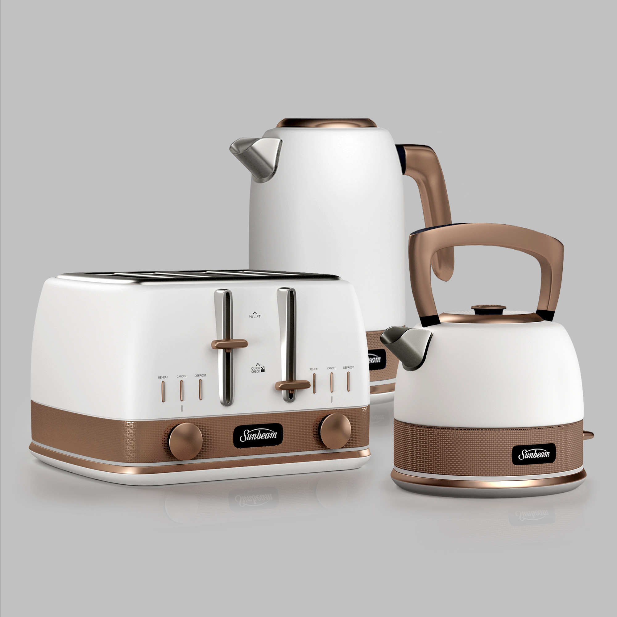 Bronze kettle and toaster set clearance