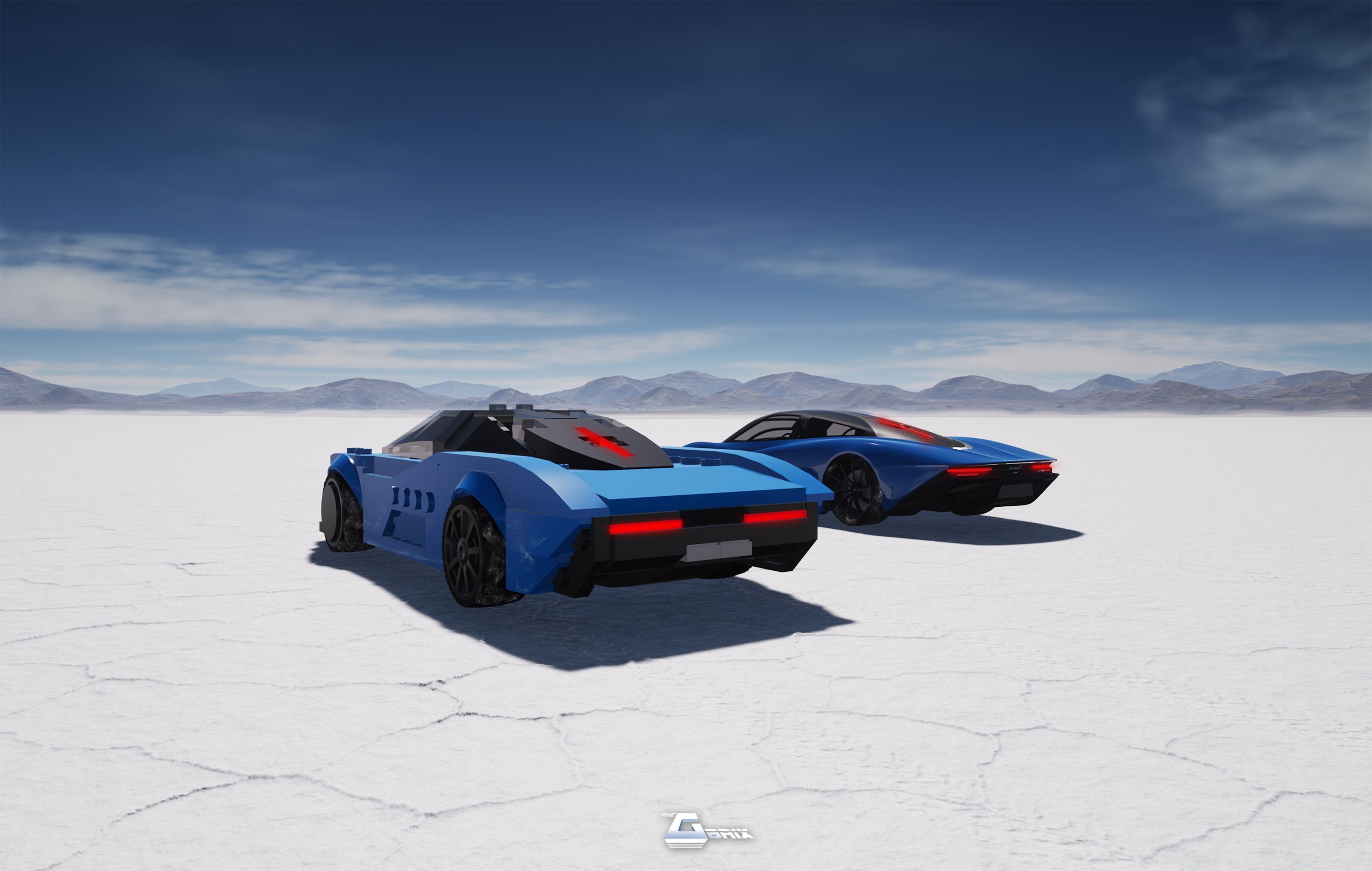 Glinnzar 3d Texturing and Digital Painting Speedtail Vs. LEGO Speedtail