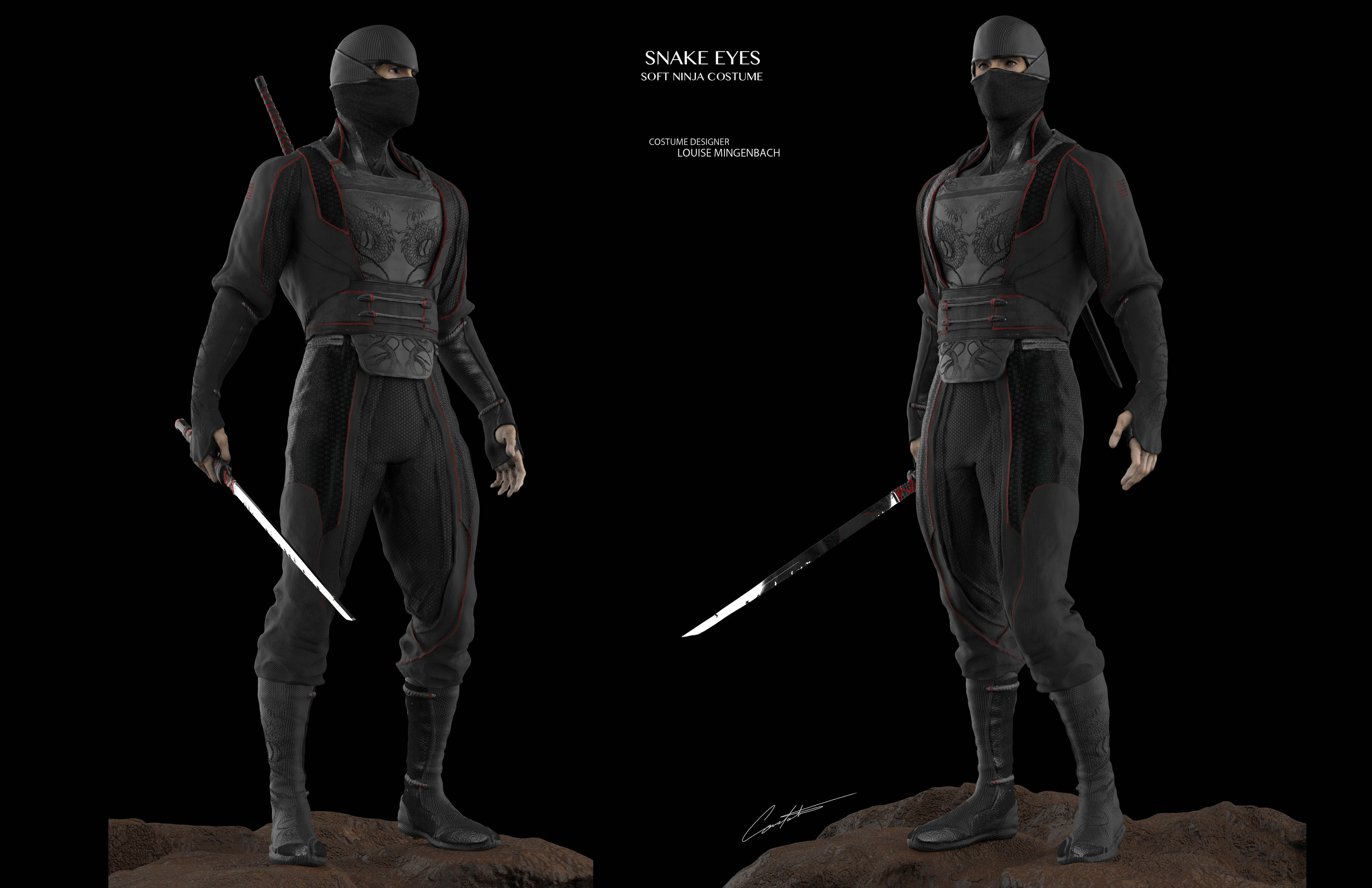Modern cheap ninja outfit