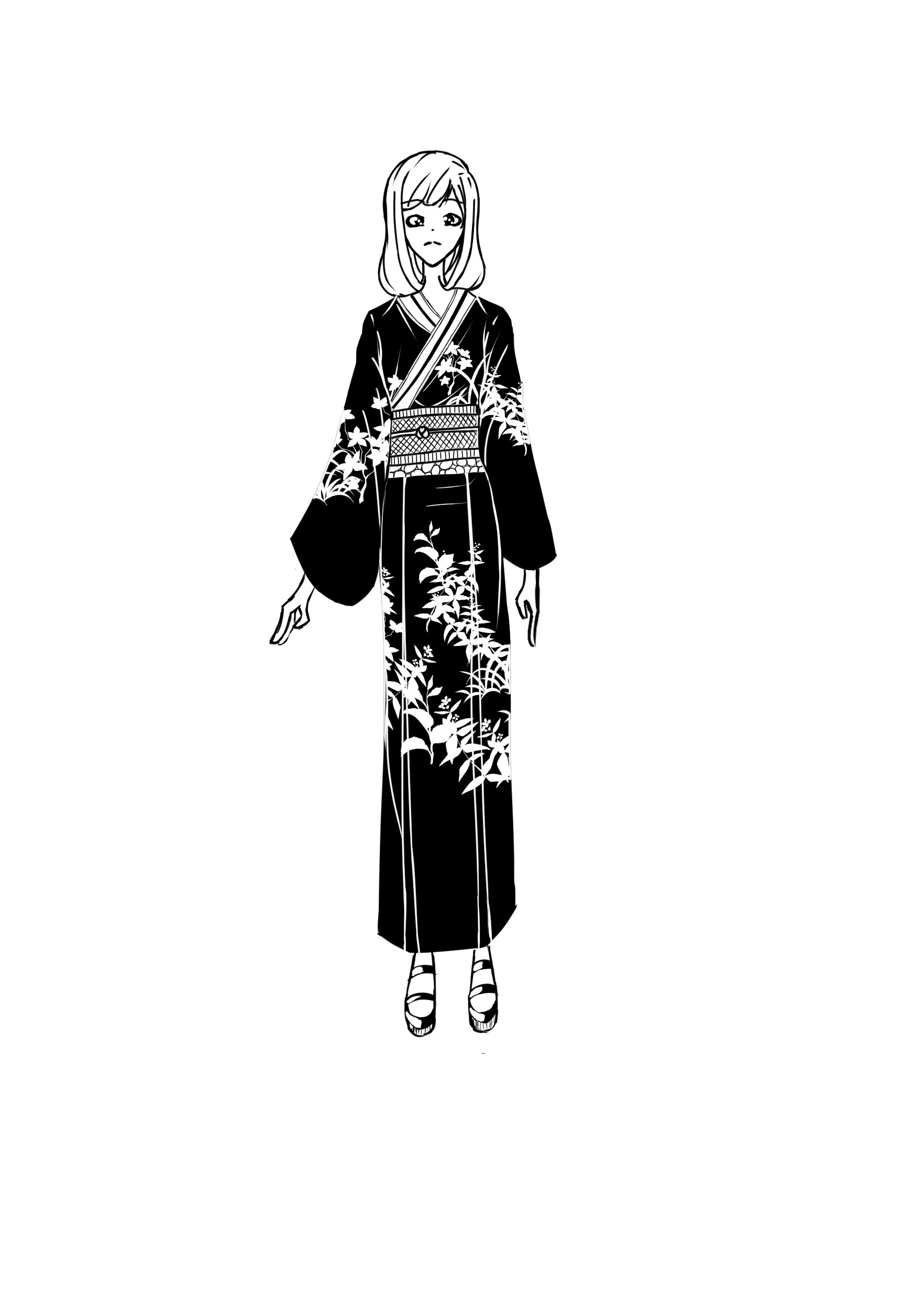 ArtStation - Character Design Practice #1 (Kimono)