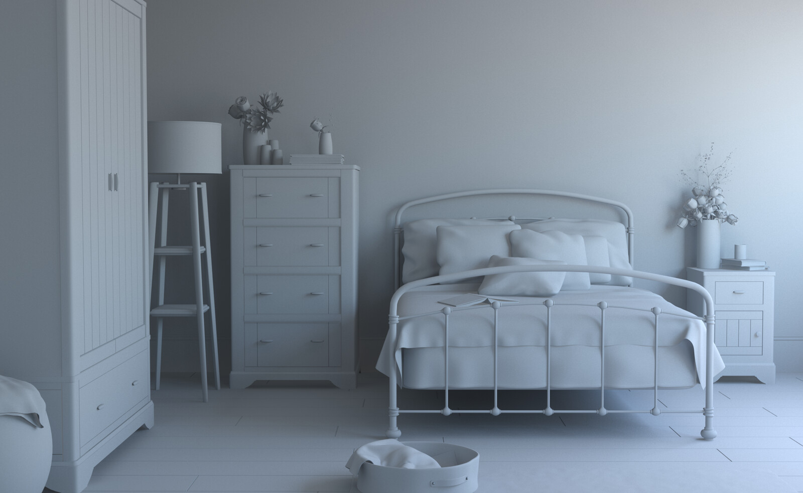 Room Clay Render