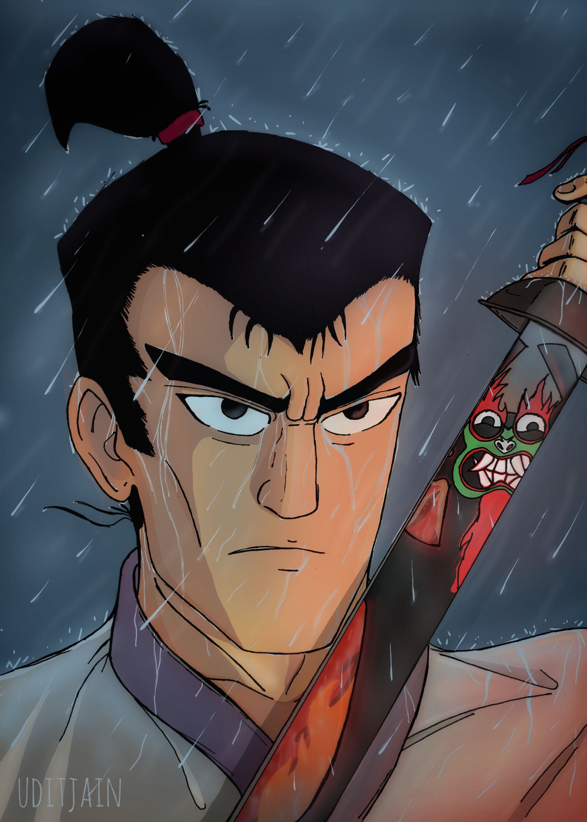 Artstation Samurai Jack Vs Aku 2050