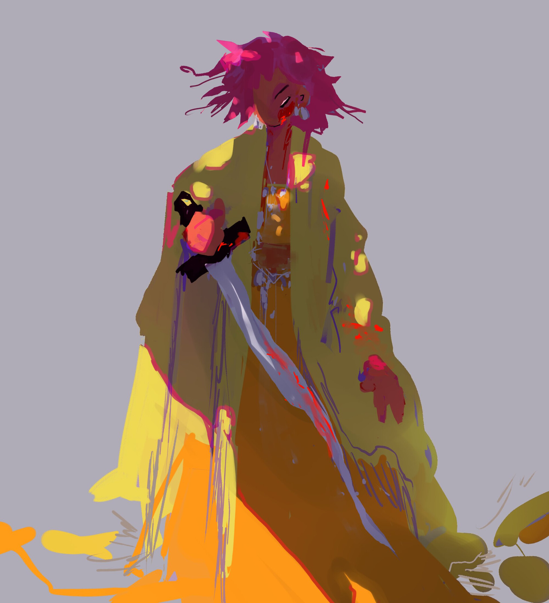 ArtStation - Lady with sword