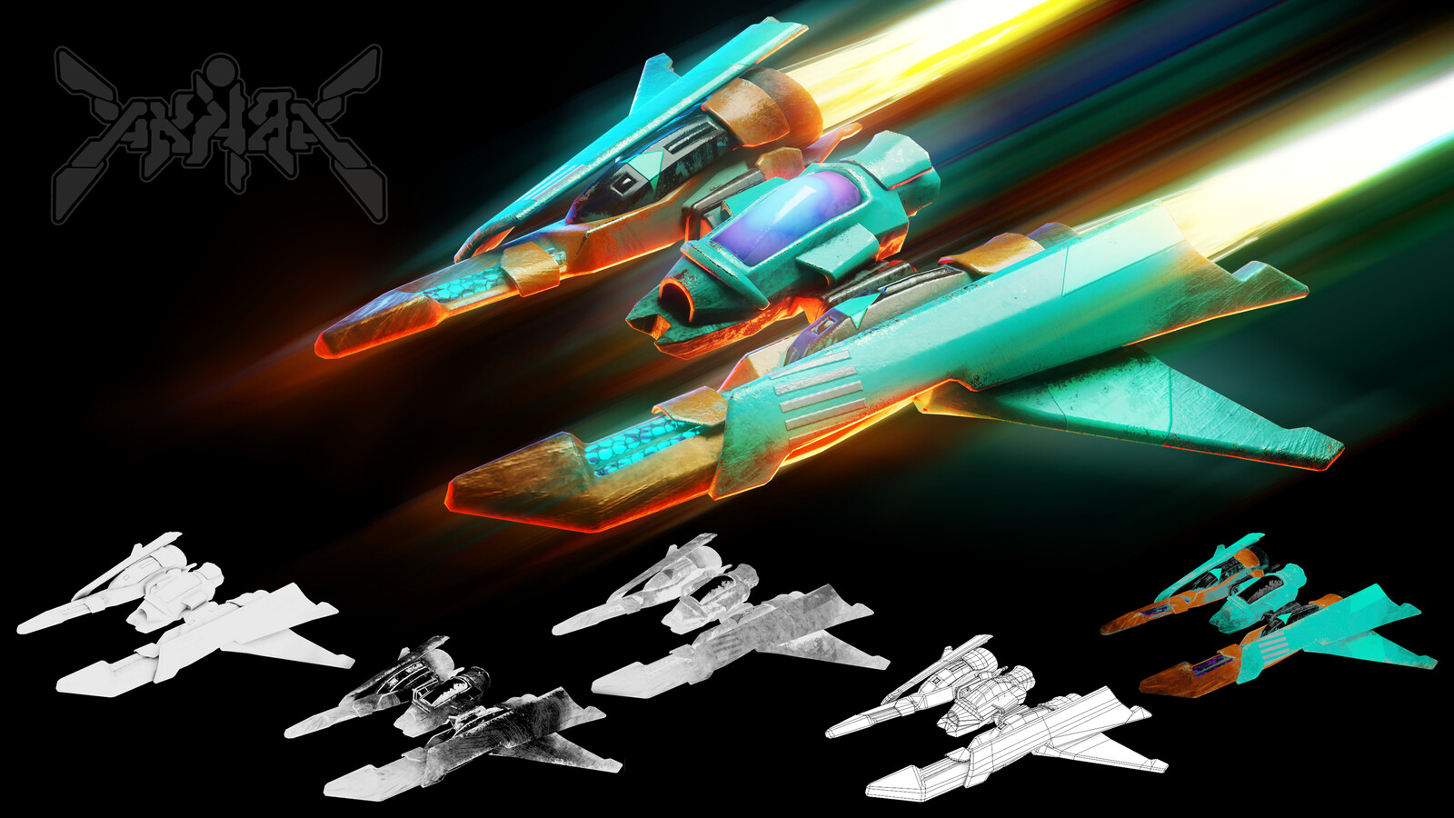 Fighter Ship - Render Sheet