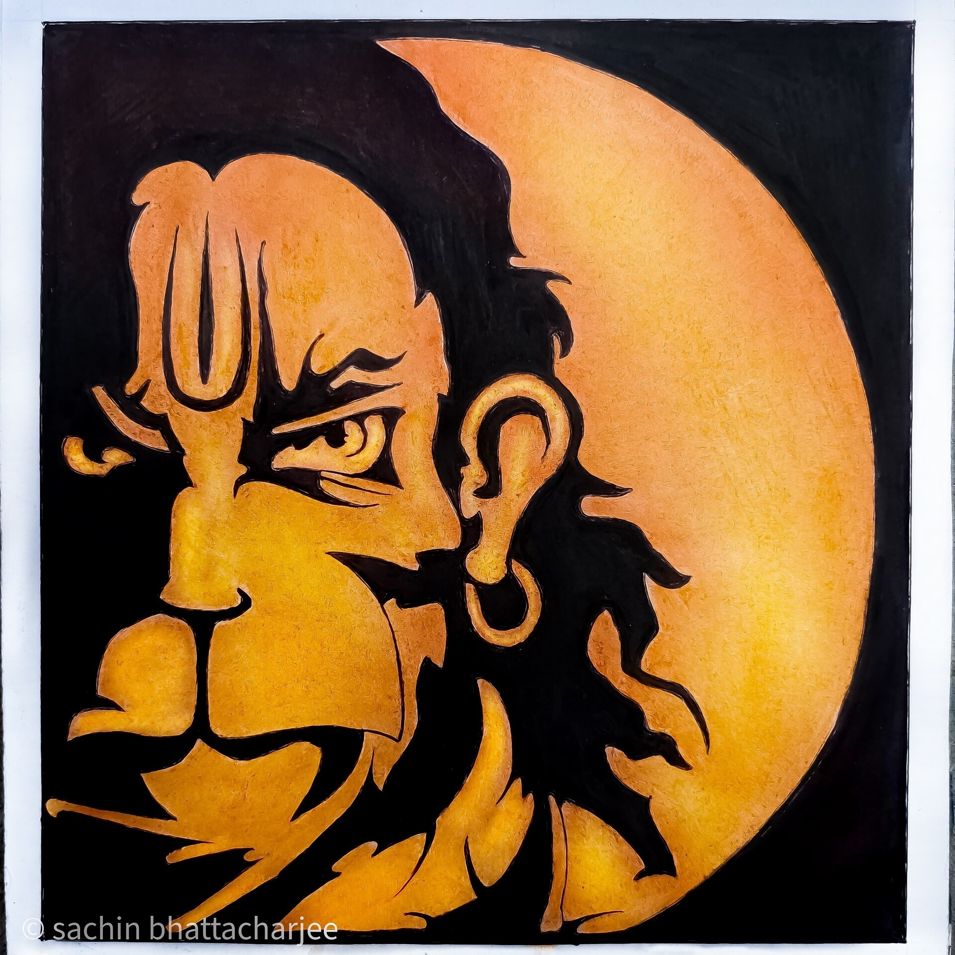 Hanuman painting outlet