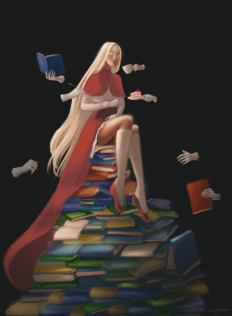 Книжный червь картина