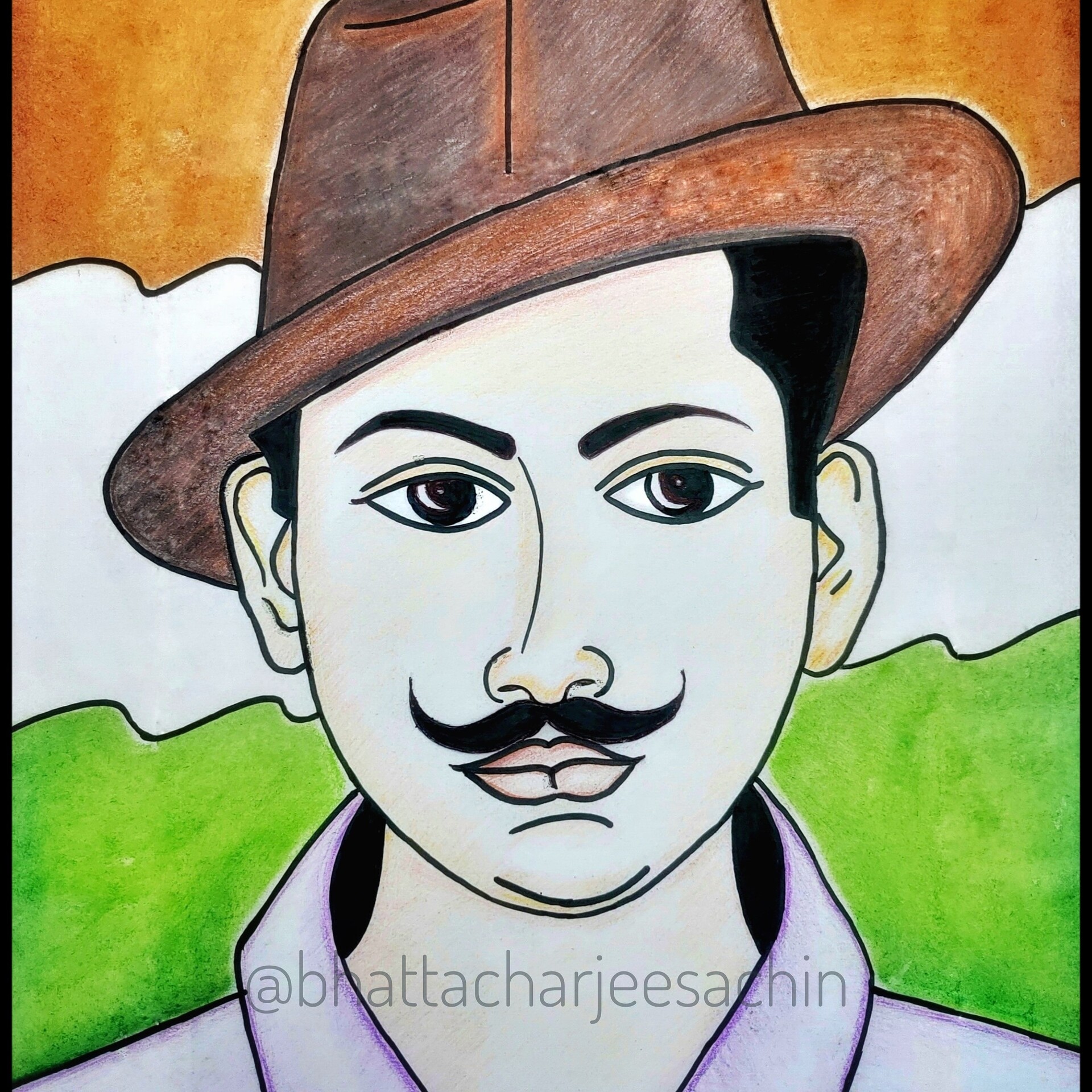 Bhagat Singh Transparent PNG | Bhagat singh, Indian freedom fighters,  Portrait sketches