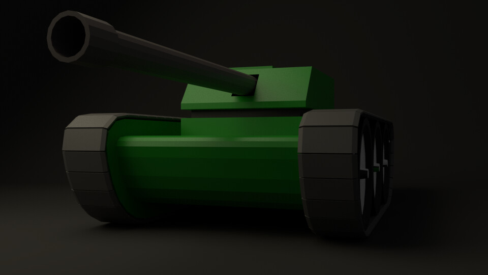 ArtStation LowPoly Tank