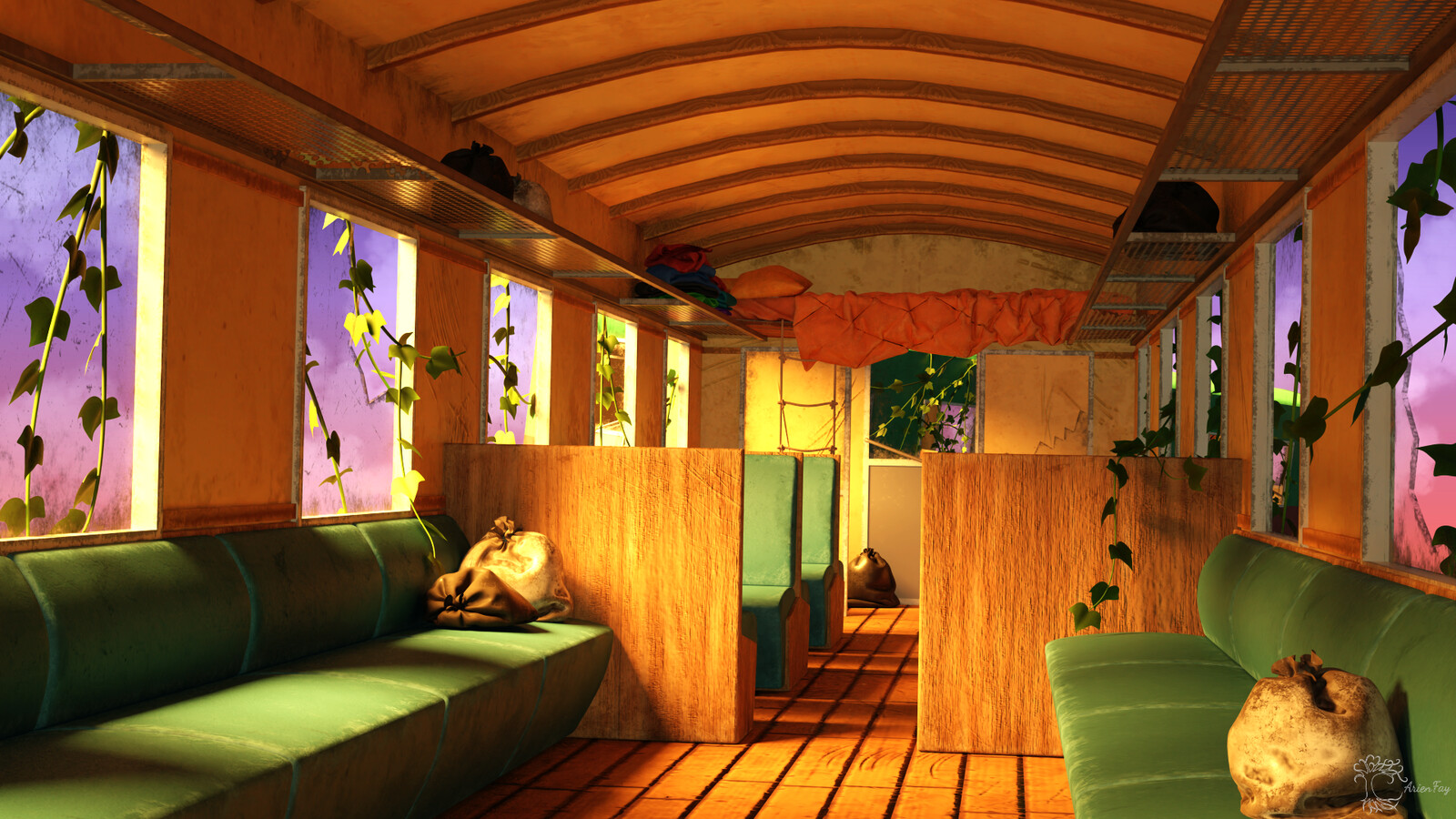 Abandoned train