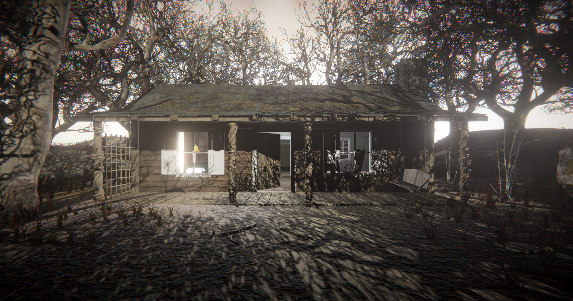 ArtStation Evil Dead cabin