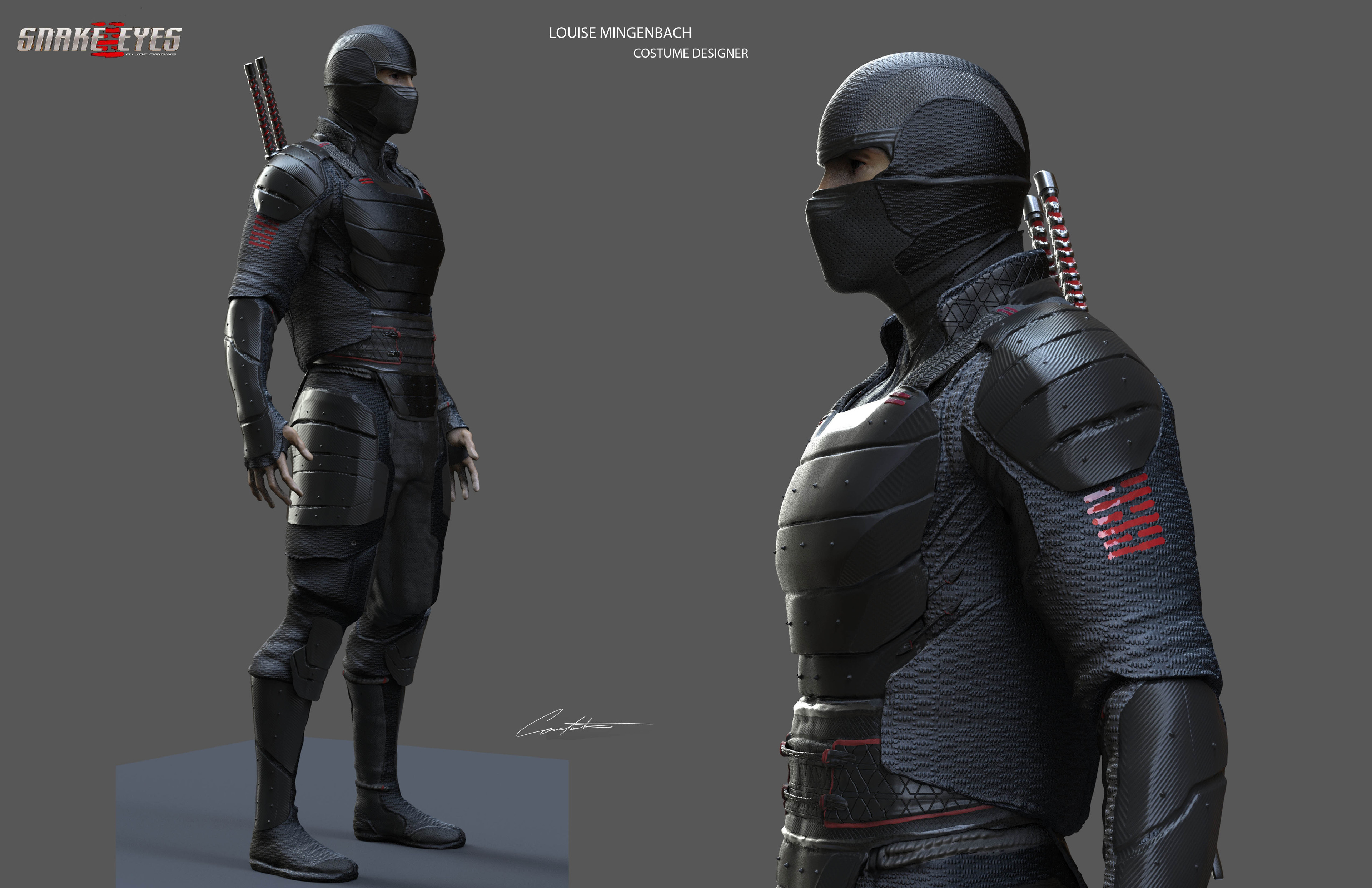 Constantine Sekeris - Snake Eyes Gi Joe Origins Costume Concepts