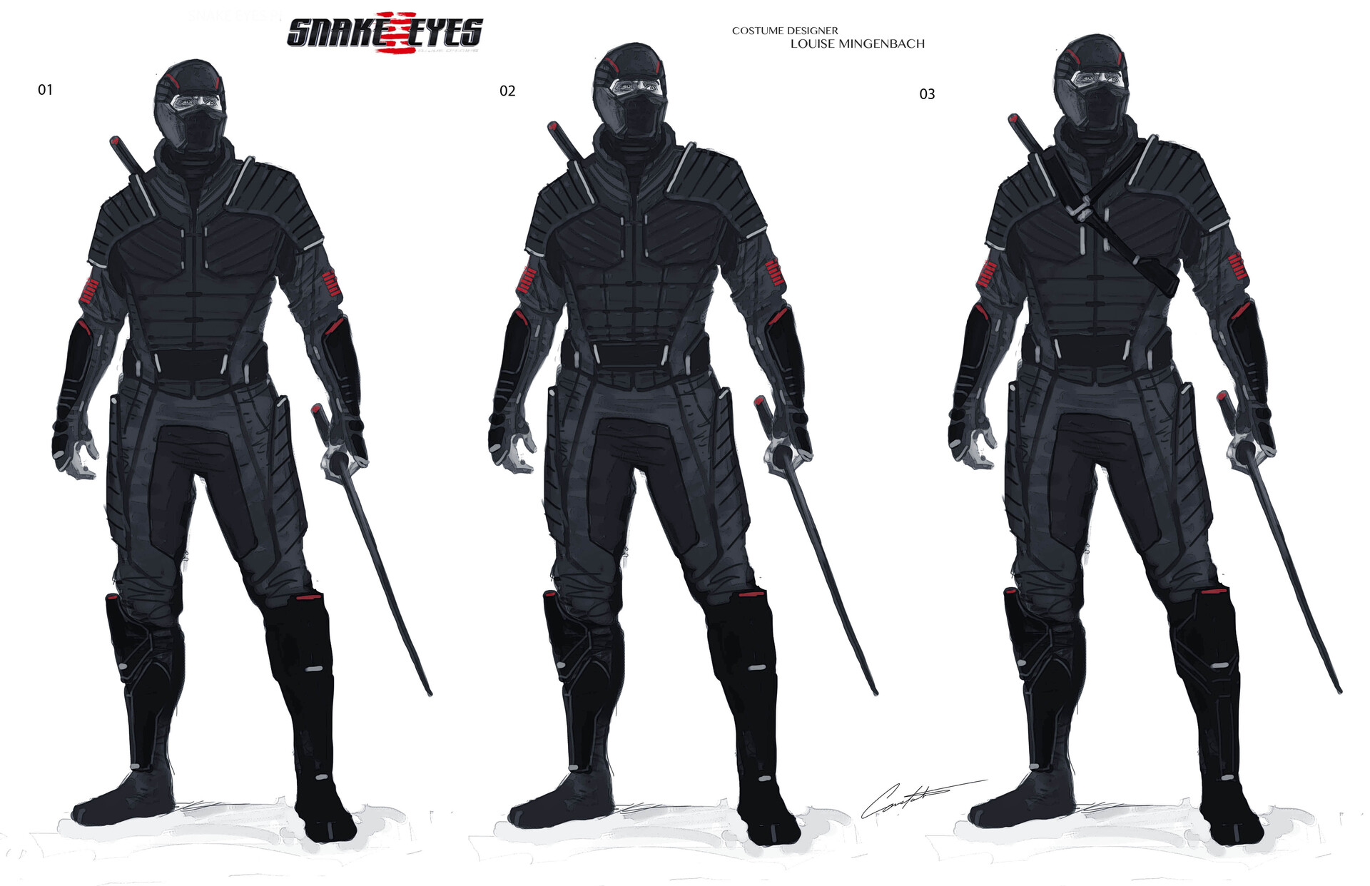 Snake Eyes Gi Joe Origins Costume Concepts.